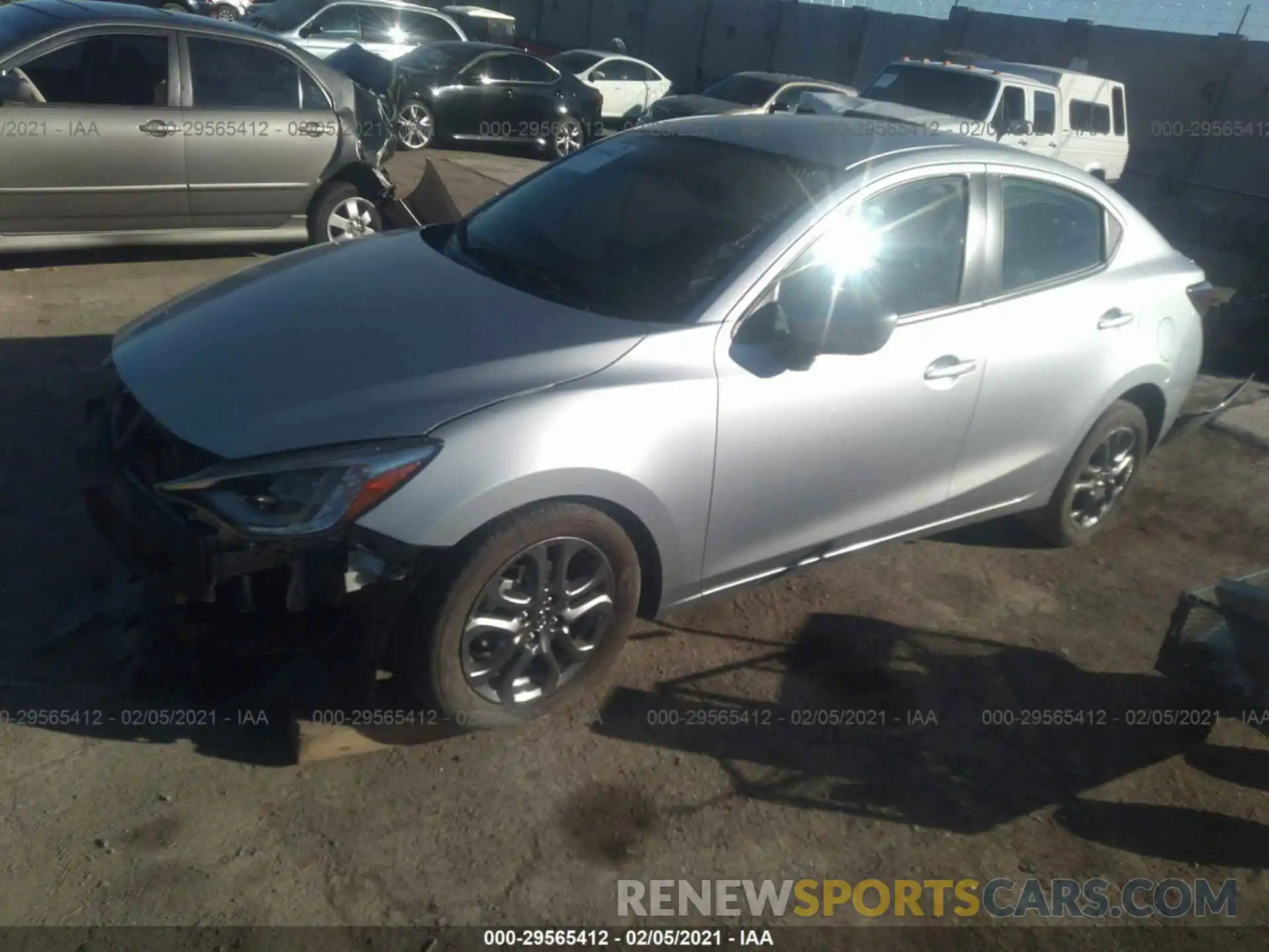 2 Photograph of a damaged car 3MYDLBYV2KY503463 TOYOTA YARIS SEDAN 2019