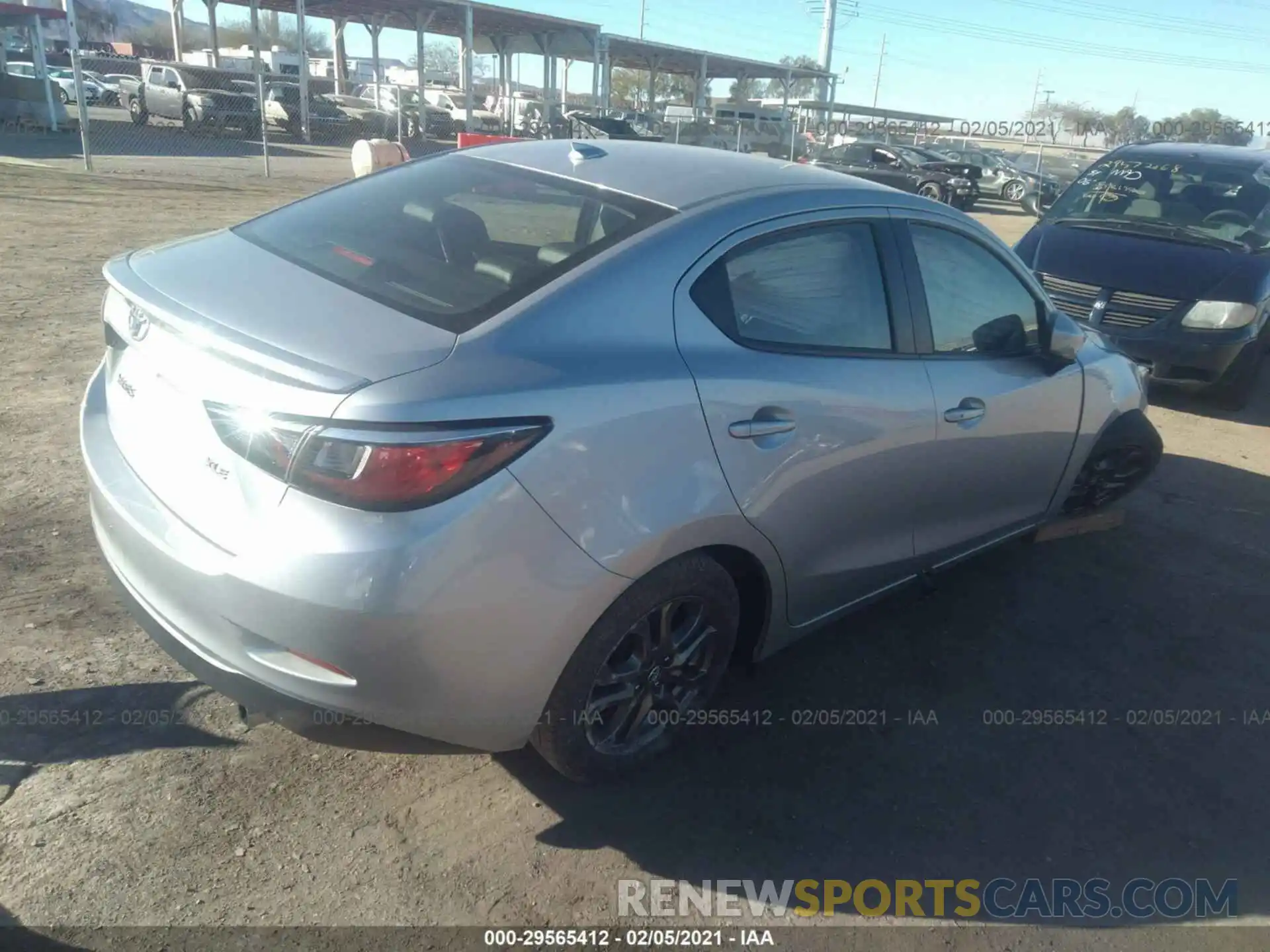 4 Photograph of a damaged car 3MYDLBYV2KY503463 TOYOTA YARIS SEDAN 2019