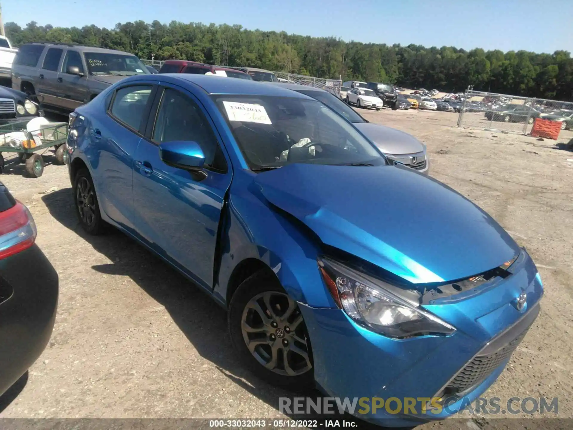 1 Photograph of a damaged car 3MYDLBYV2KY503589 TOYOTA YARIS SEDAN 2019