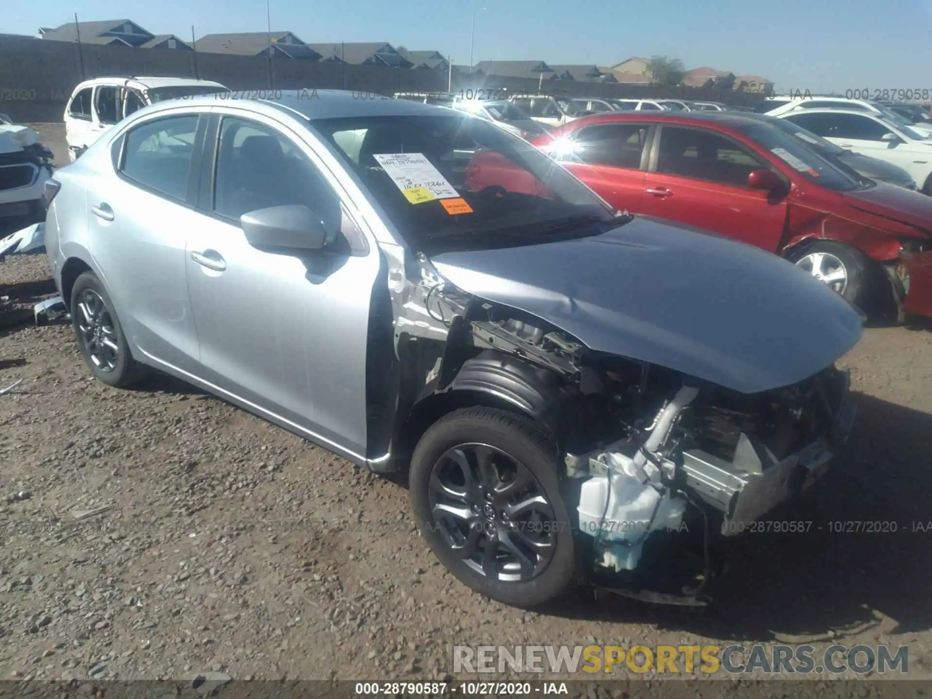 1 Photograph of a damaged car 3MYDLBYV2KY504001 TOYOTA YARIS SEDAN 2019