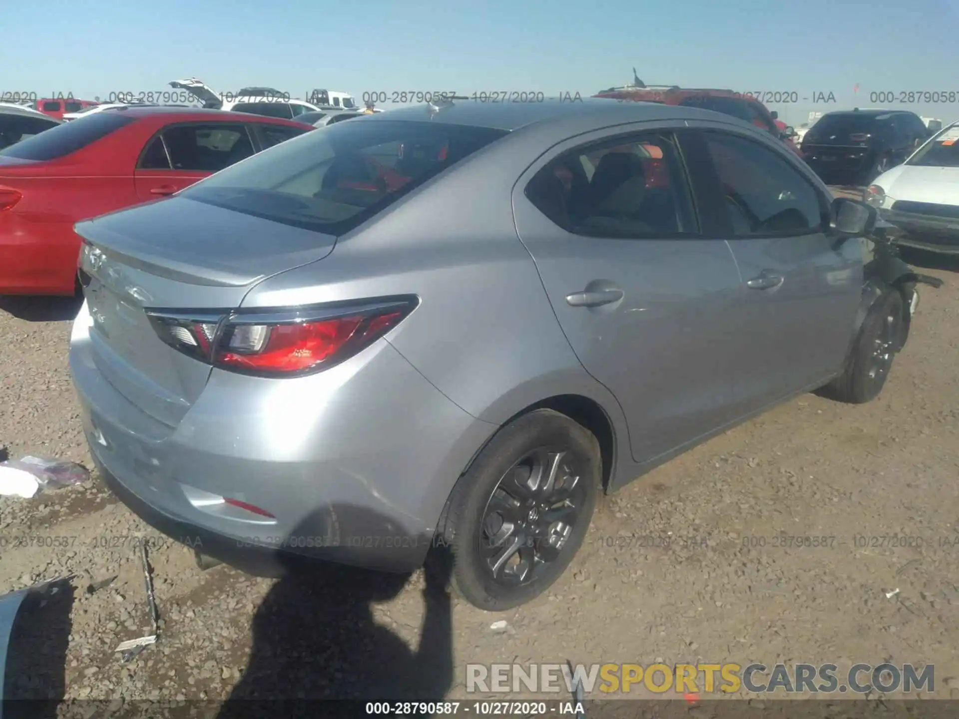 4 Photograph of a damaged car 3MYDLBYV2KY504001 TOYOTA YARIS SEDAN 2019