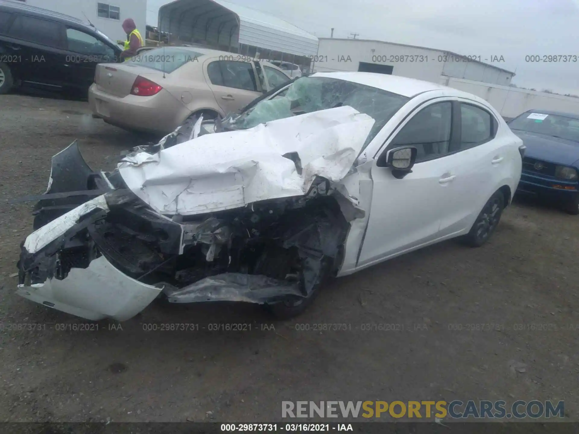 2 Photograph of a damaged car 3MYDLBYV2KY505021 TOYOTA YARIS SEDAN 2019