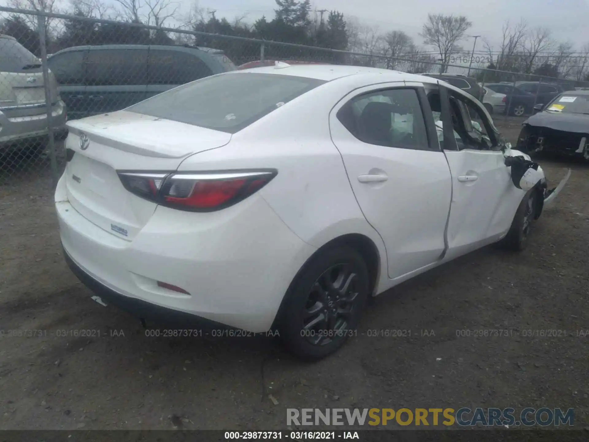 4 Photograph of a damaged car 3MYDLBYV2KY505021 TOYOTA YARIS SEDAN 2019