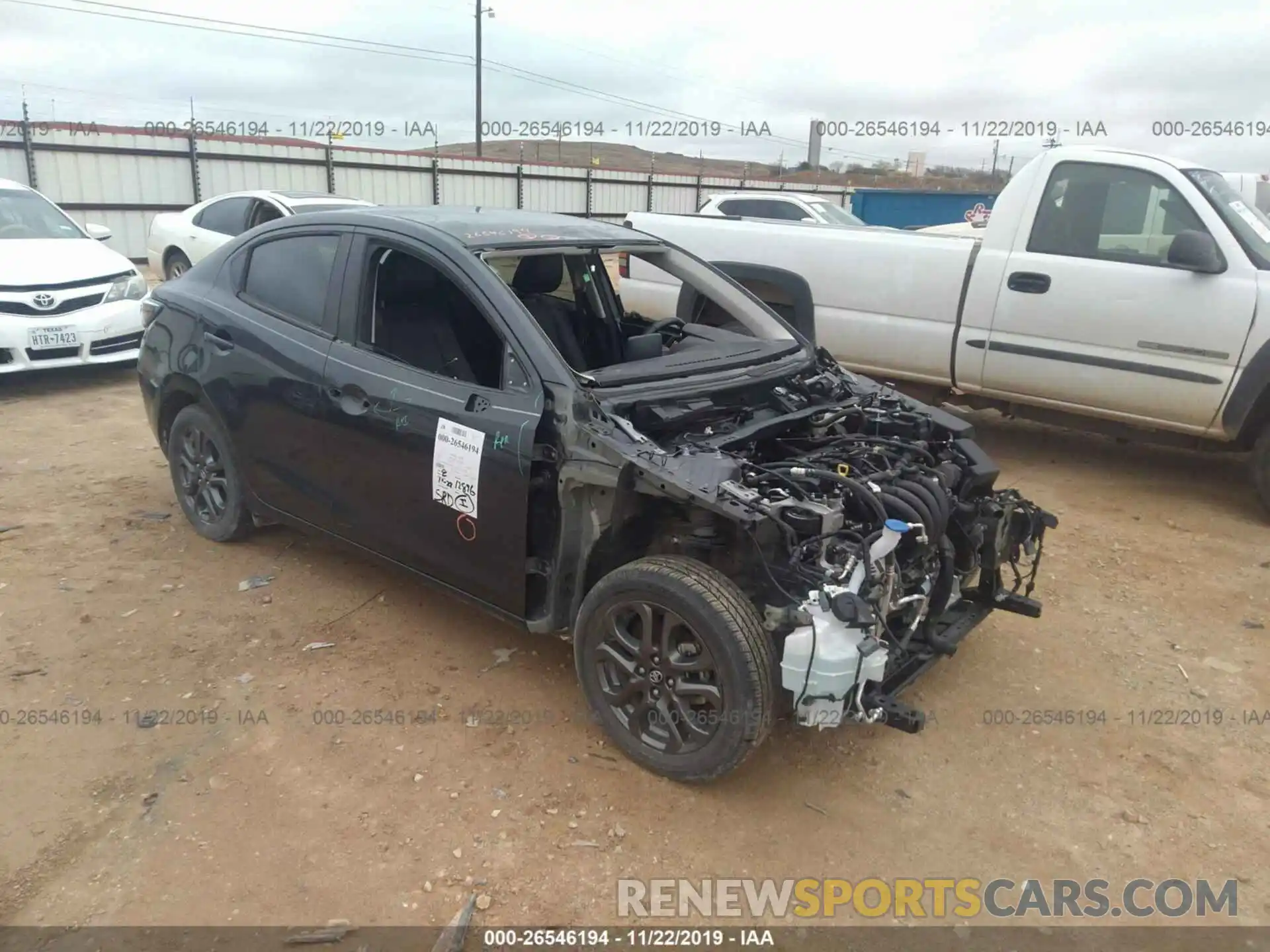 1 Photograph of a damaged car 3MYDLBYV2KY505357 TOYOTA YARIS SEDAN 2019