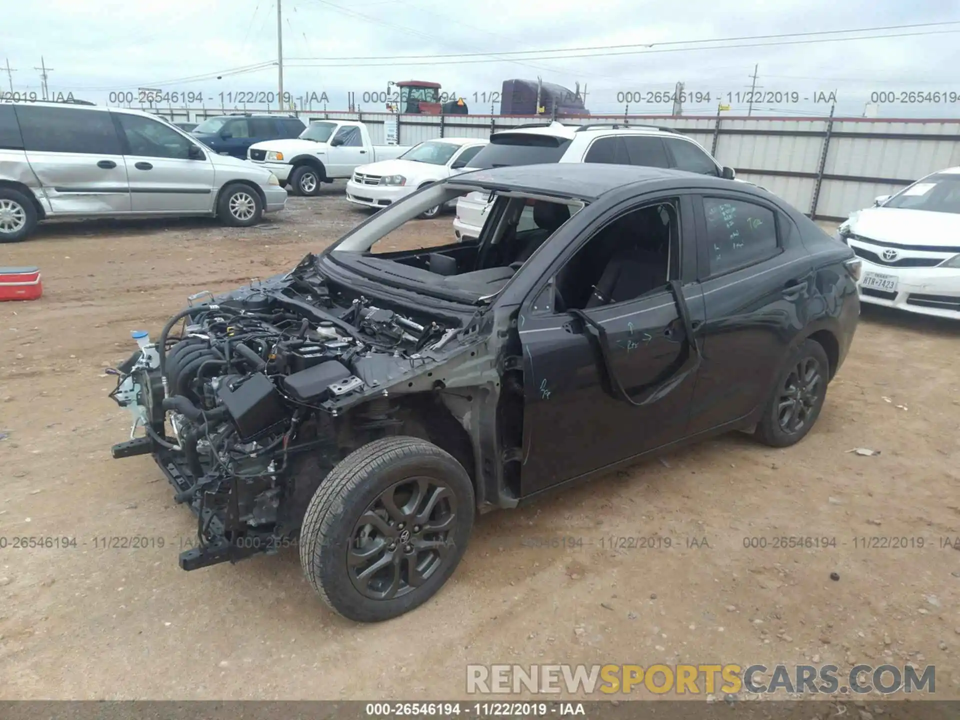 2 Photograph of a damaged car 3MYDLBYV2KY505357 TOYOTA YARIS SEDAN 2019