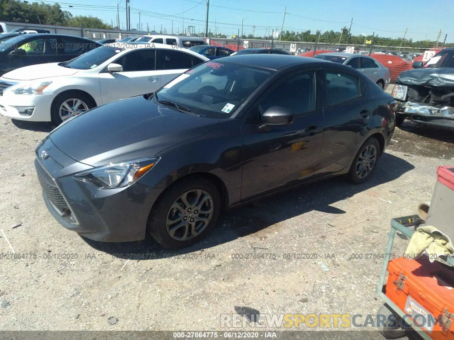 2 Photograph of a damaged car 3MYDLBYV2KY505987 TOYOTA YARIS SEDAN 2019