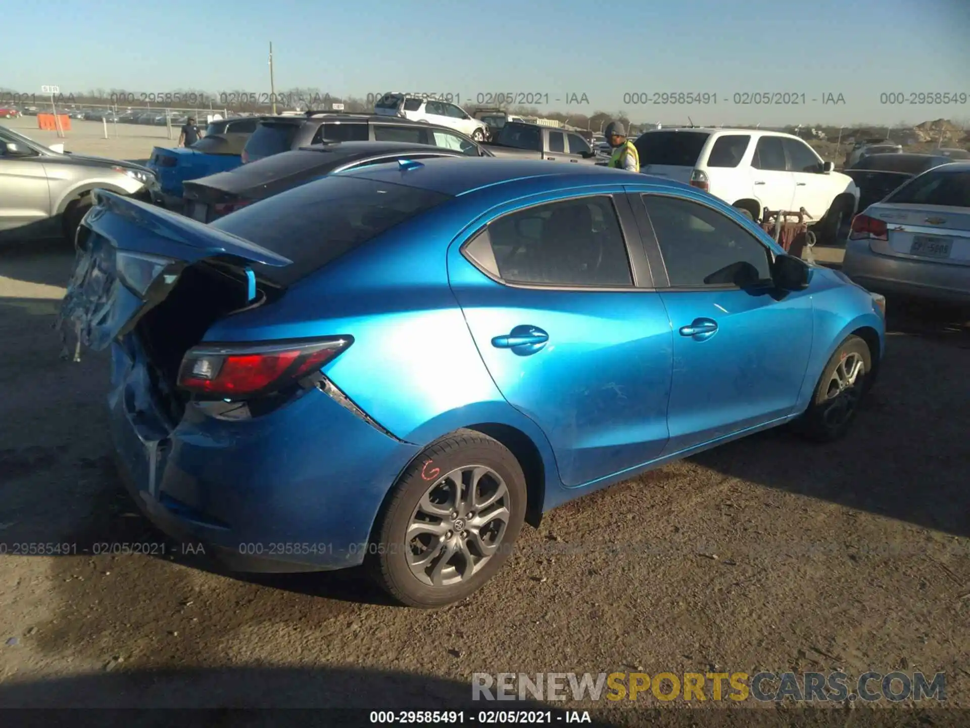 4 Photograph of a damaged car 3MYDLBYV2KY508548 TOYOTA YARIS SEDAN 2019