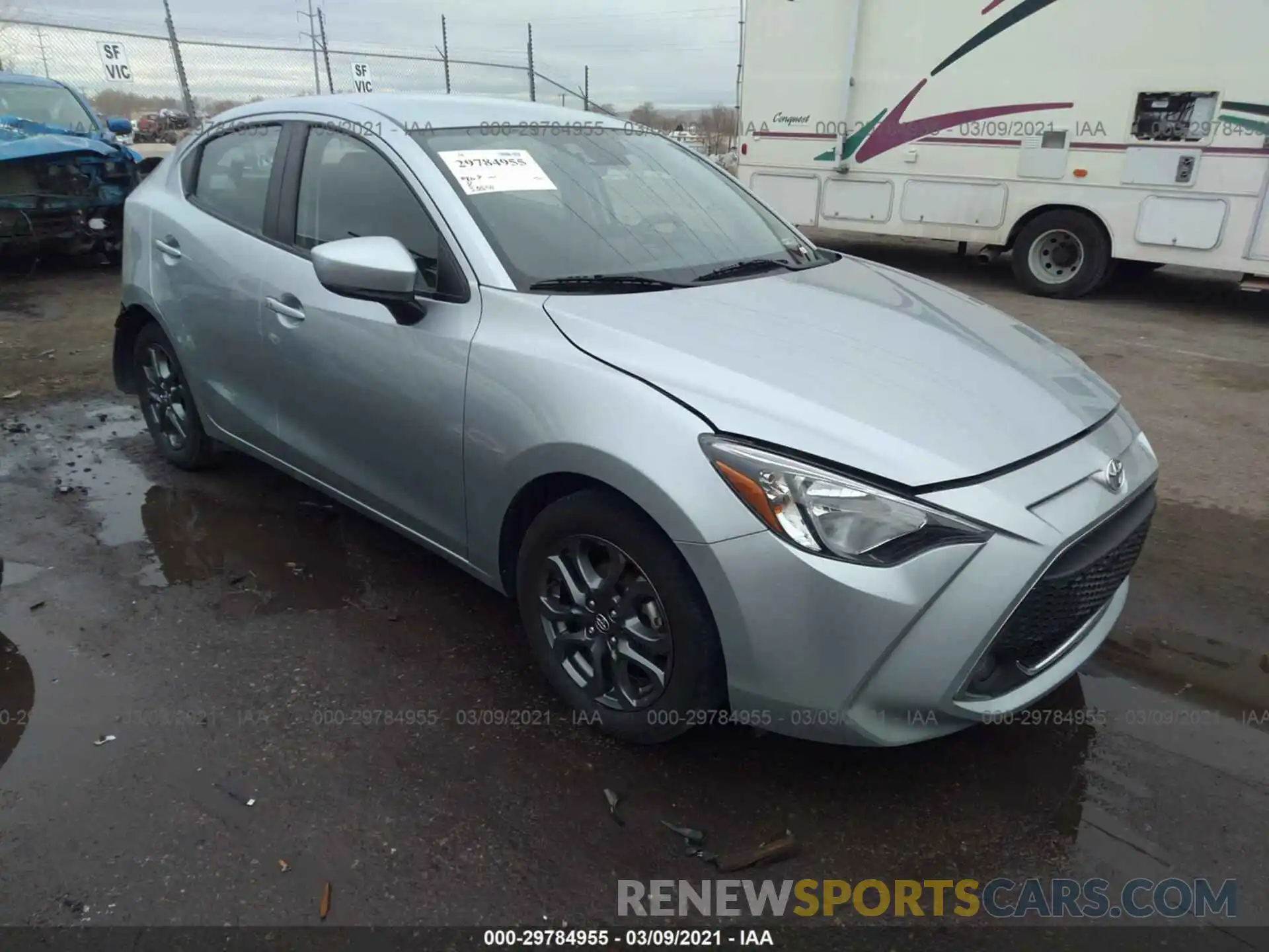 1 Photograph of a damaged car 3MYDLBYV2KY508615 TOYOTA YARIS SEDAN 2019