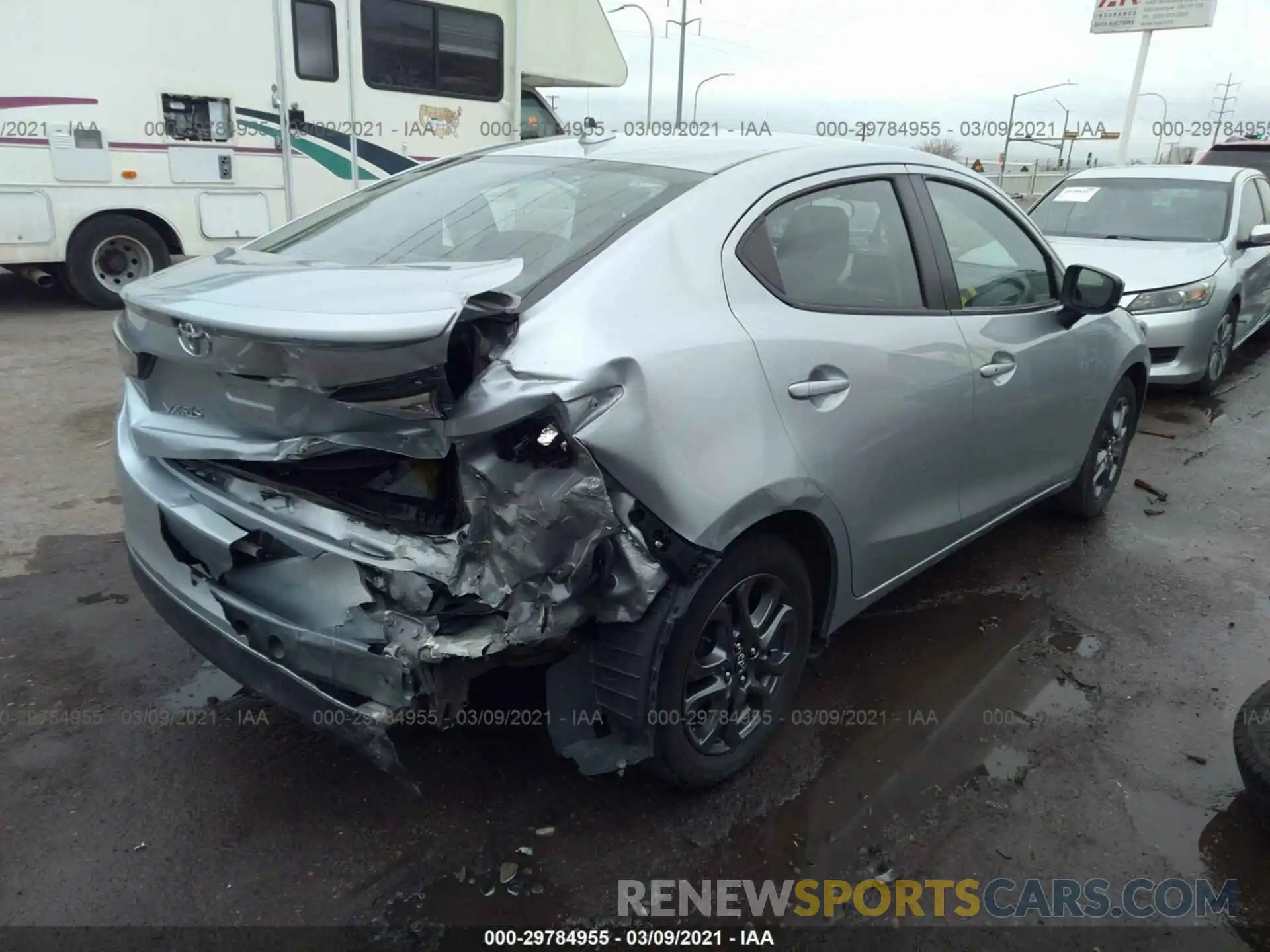 4 Photograph of a damaged car 3MYDLBYV2KY508615 TOYOTA YARIS SEDAN 2019