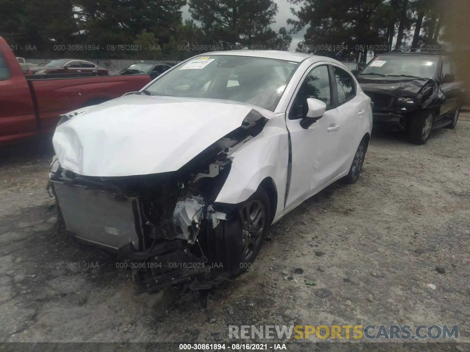 2 Photograph of a damaged car 3MYDLBYV2KY512695 TOYOTA YARIS SEDAN 2019