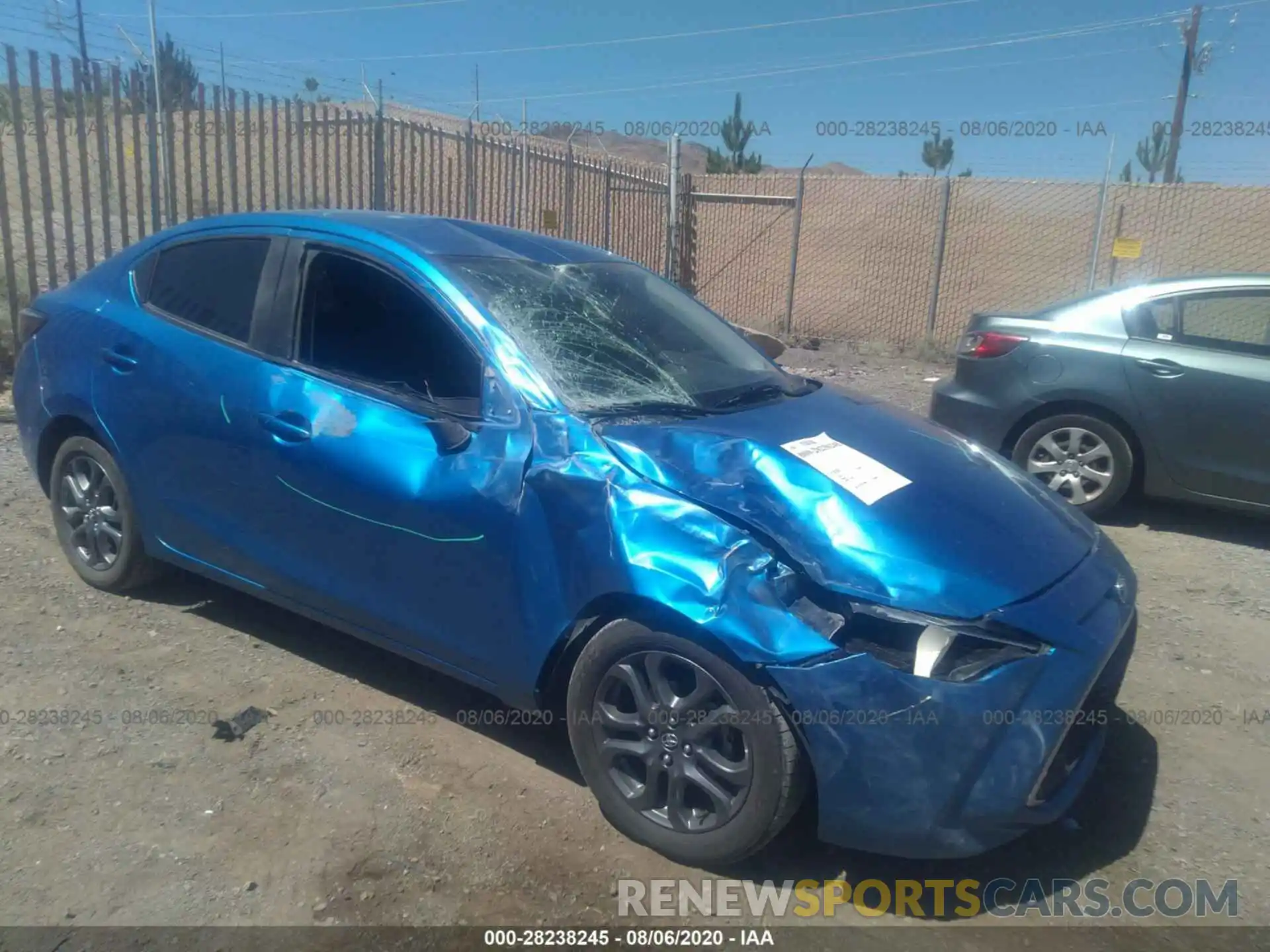 1 Photograph of a damaged car 3MYDLBYV2KY514513 TOYOTA YARIS SEDAN 2019