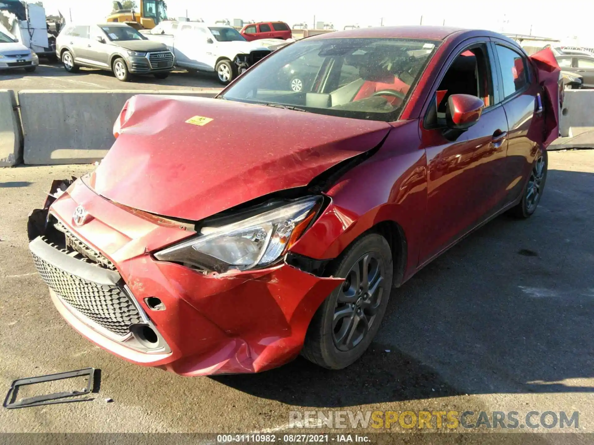 2 Photograph of a damaged car 3MYDLBYV2KY514687 TOYOTA YARIS SEDAN 2019