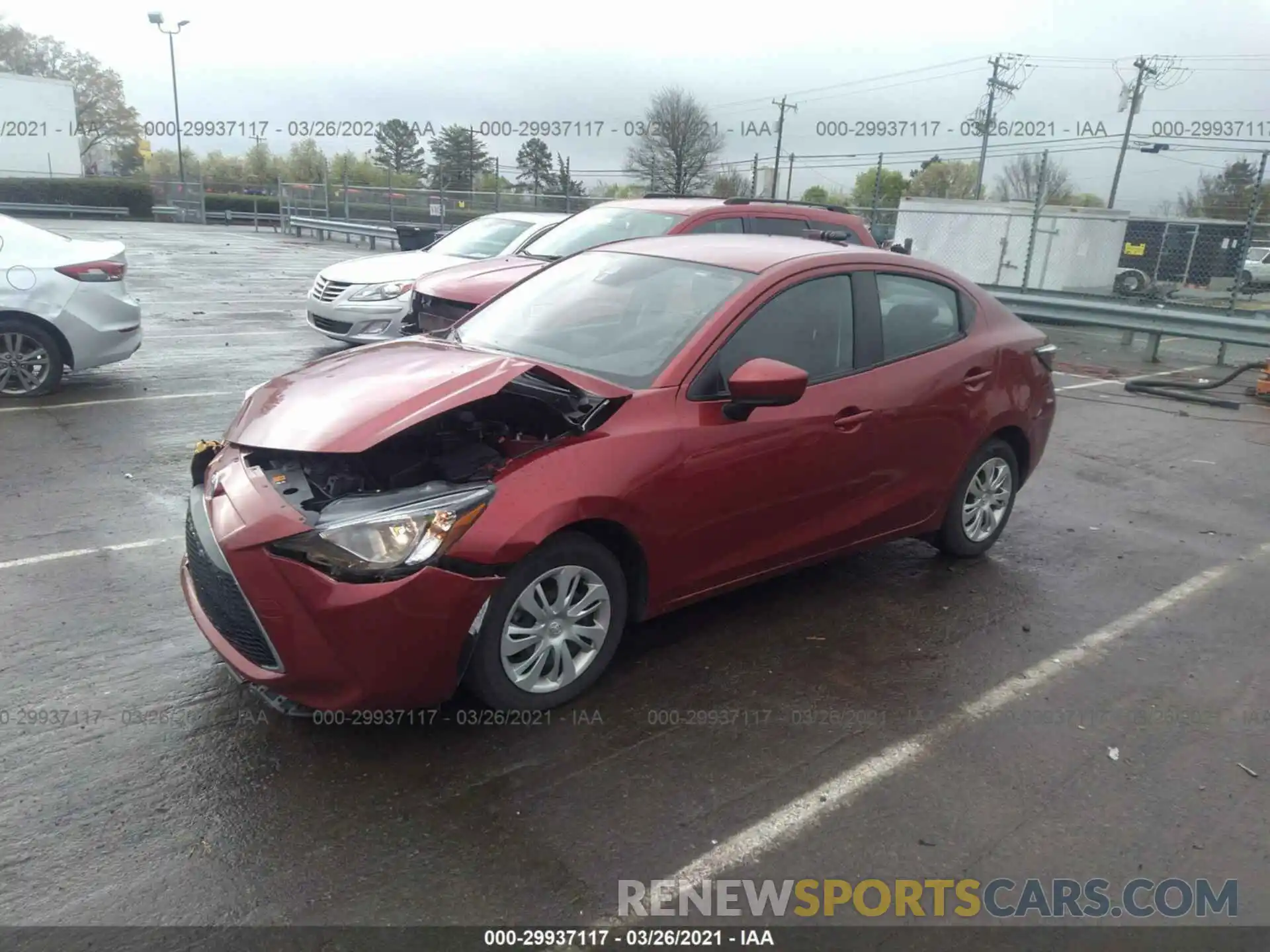 2 Photograph of a damaged car 3MYDLBYV2KY516004 TOYOTA YARIS SEDAN 2019