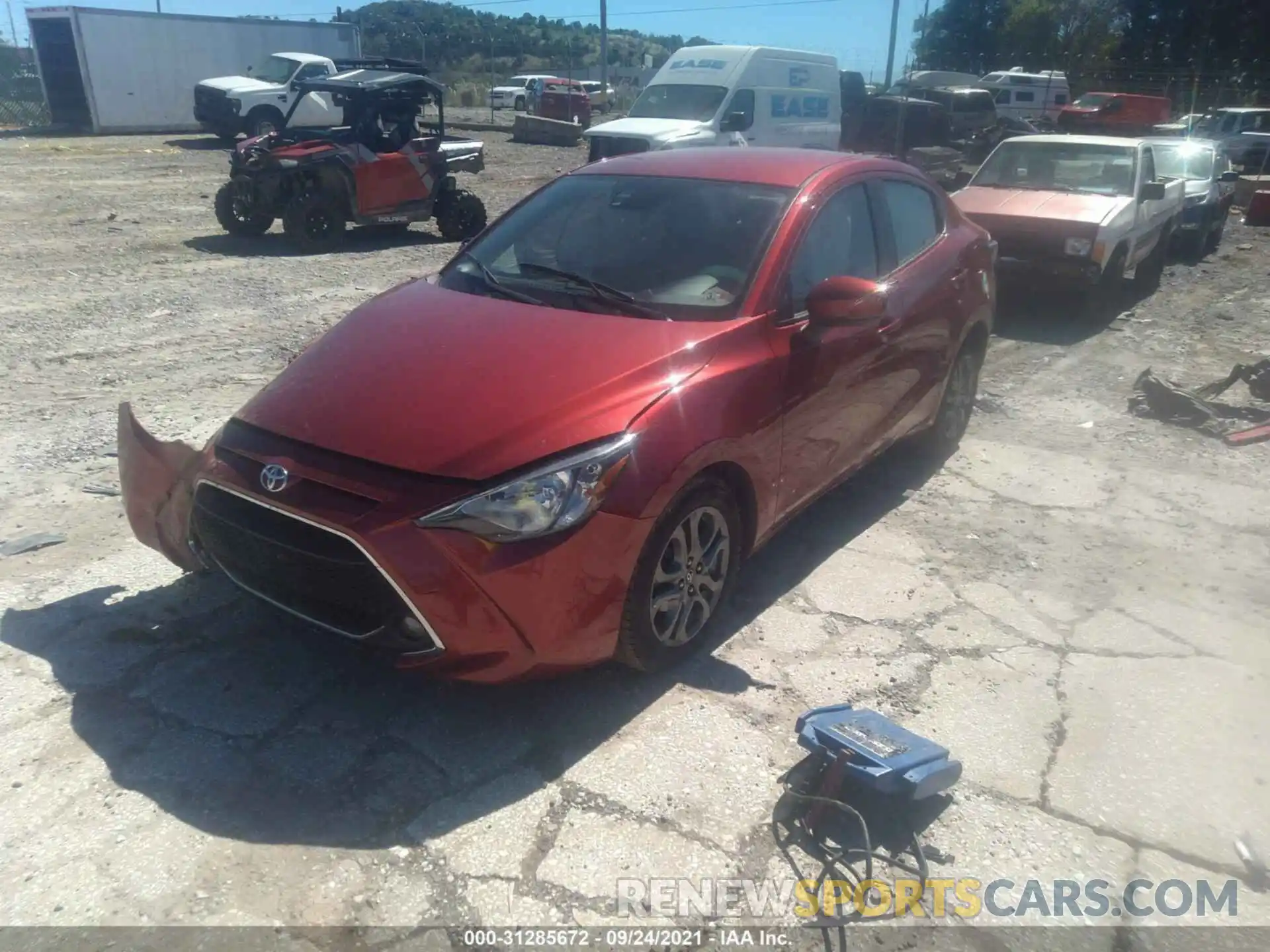 2 Photograph of a damaged car 3MYDLBYV2KY516777 TOYOTA YARIS SEDAN 2019