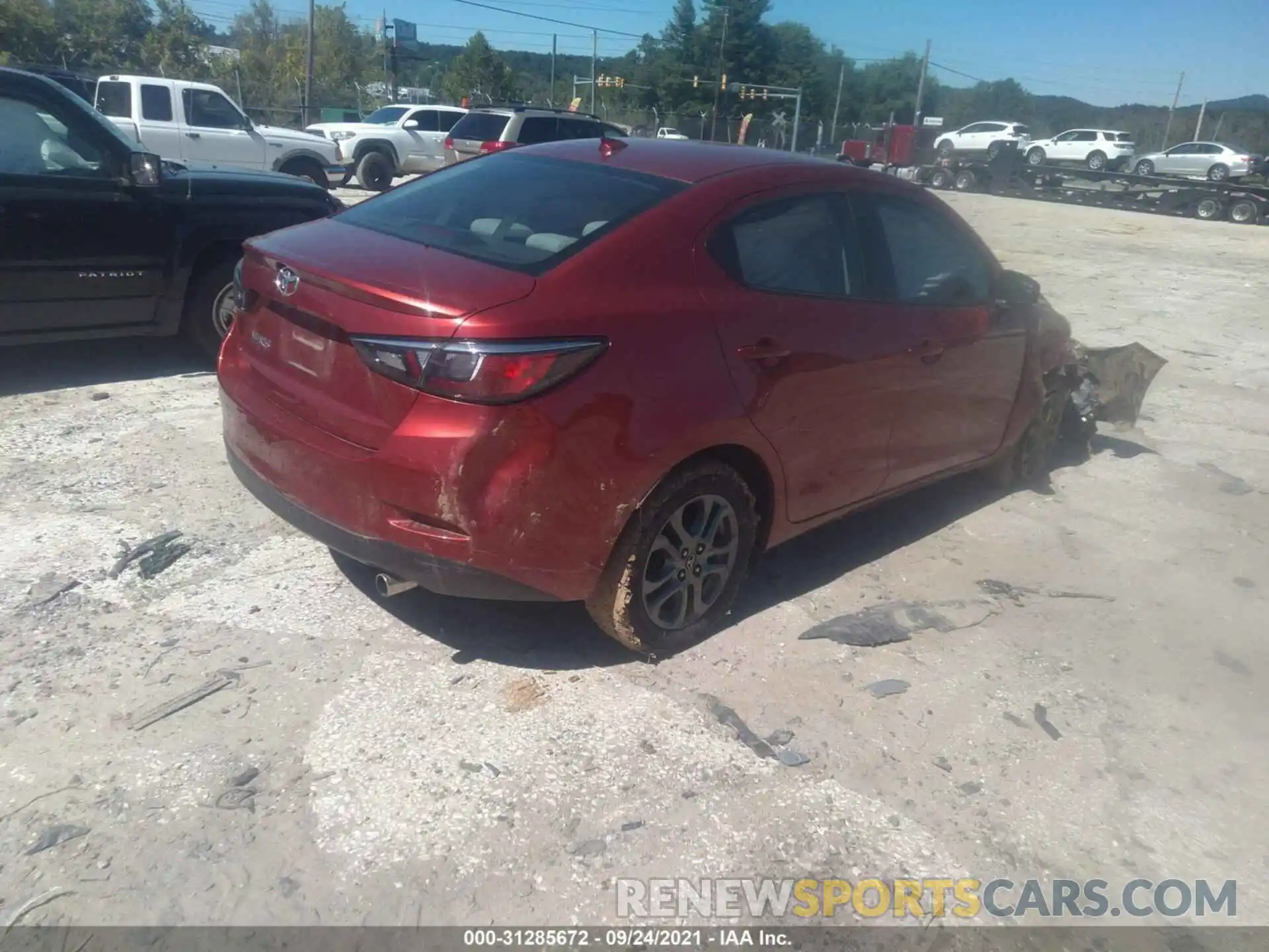 4 Photograph of a damaged car 3MYDLBYV2KY516777 TOYOTA YARIS SEDAN 2019