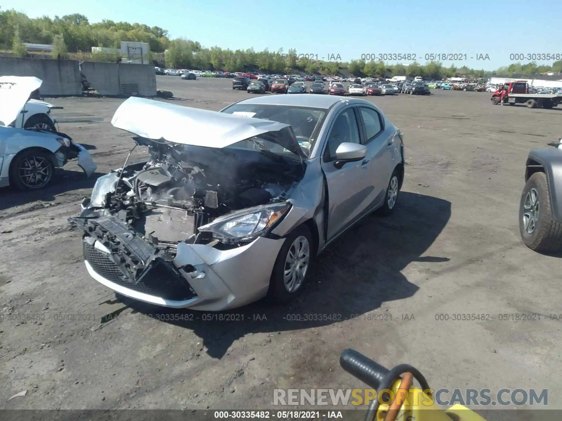 2 Photograph of a damaged car 3MYDLBYV2KY518013 TOYOTA YARIS SEDAN 2019