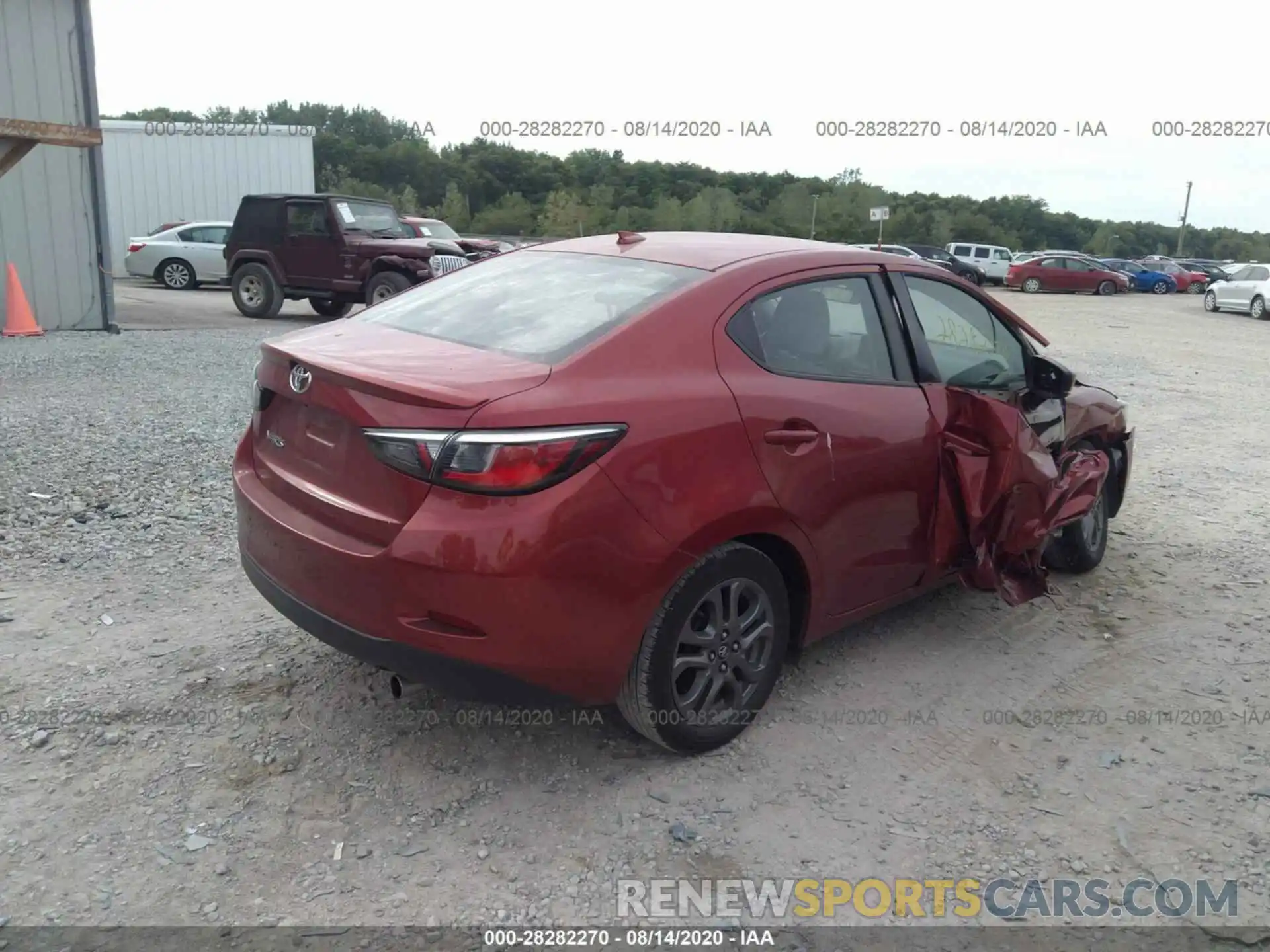 4 Photograph of a damaged car 3MYDLBYV2KY520098 TOYOTA YARIS SEDAN 2019