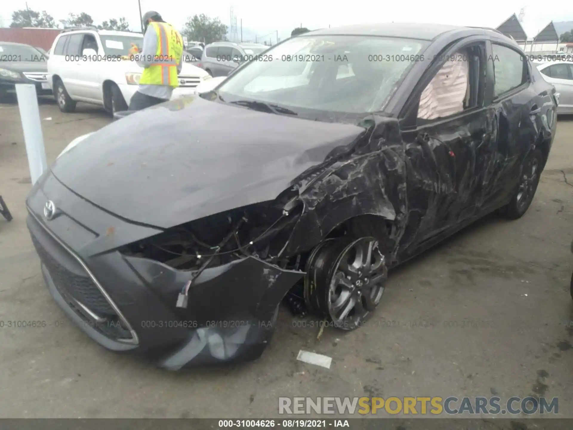 2 Photograph of a damaged car 3MYDLBYV2KY520909 TOYOTA YARIS SEDAN 2019