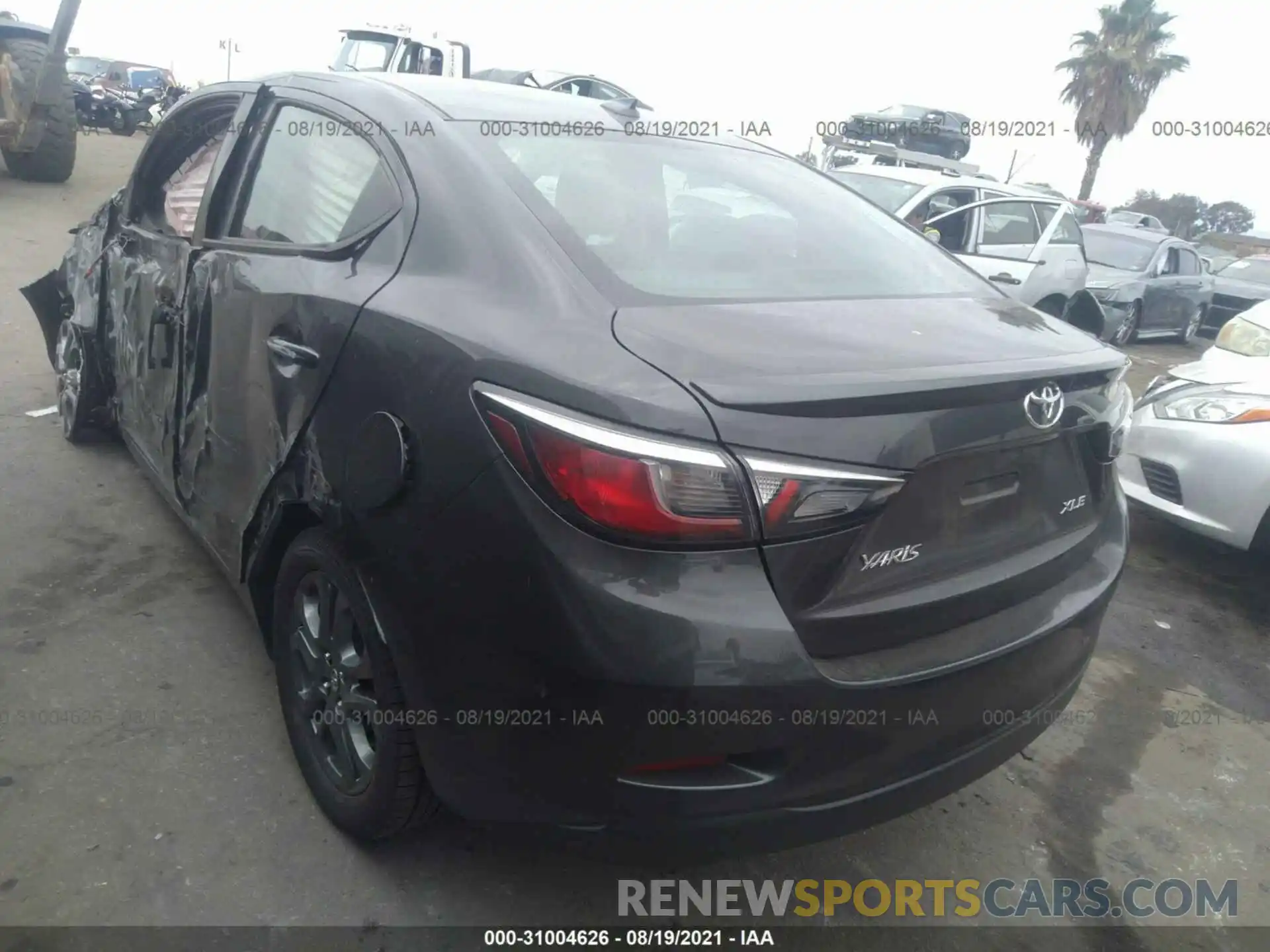 3 Photograph of a damaged car 3MYDLBYV2KY520909 TOYOTA YARIS SEDAN 2019