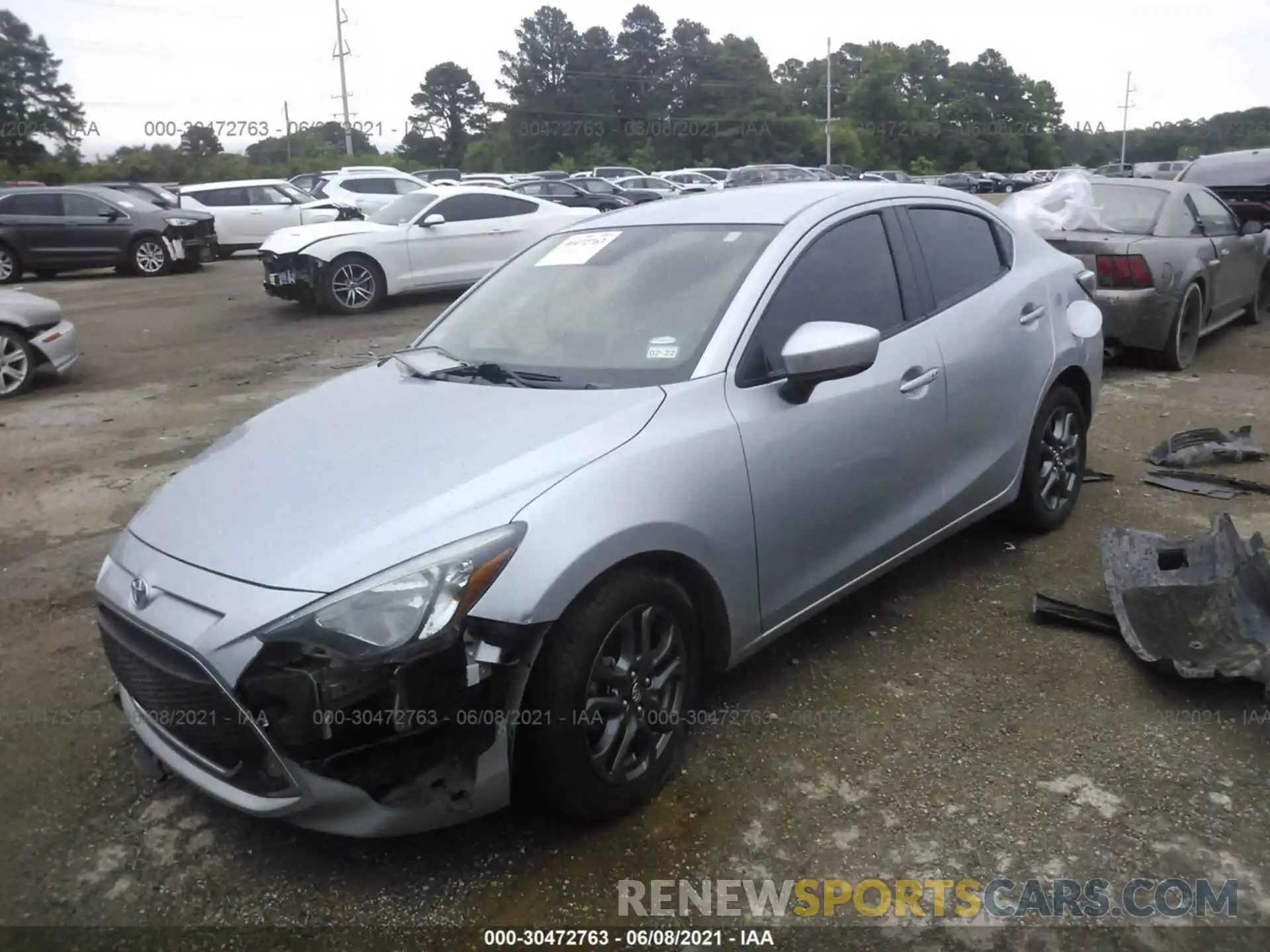 2 Photograph of a damaged car 3MYDLBYV2KY522093 TOYOTA YARIS SEDAN 2019