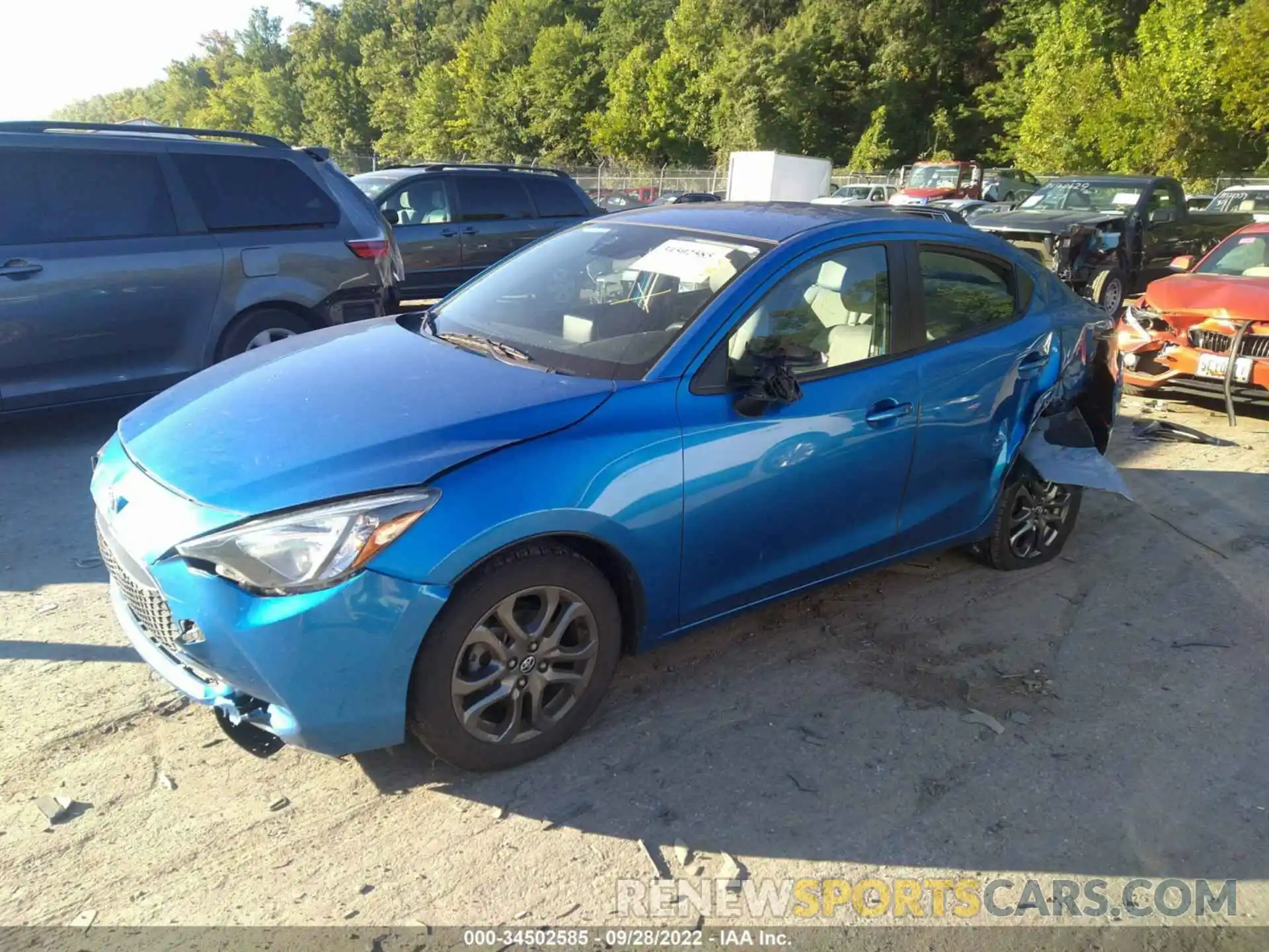 2 Photograph of a damaged car 3MYDLBYV2KY522241 TOYOTA YARIS SEDAN 2019