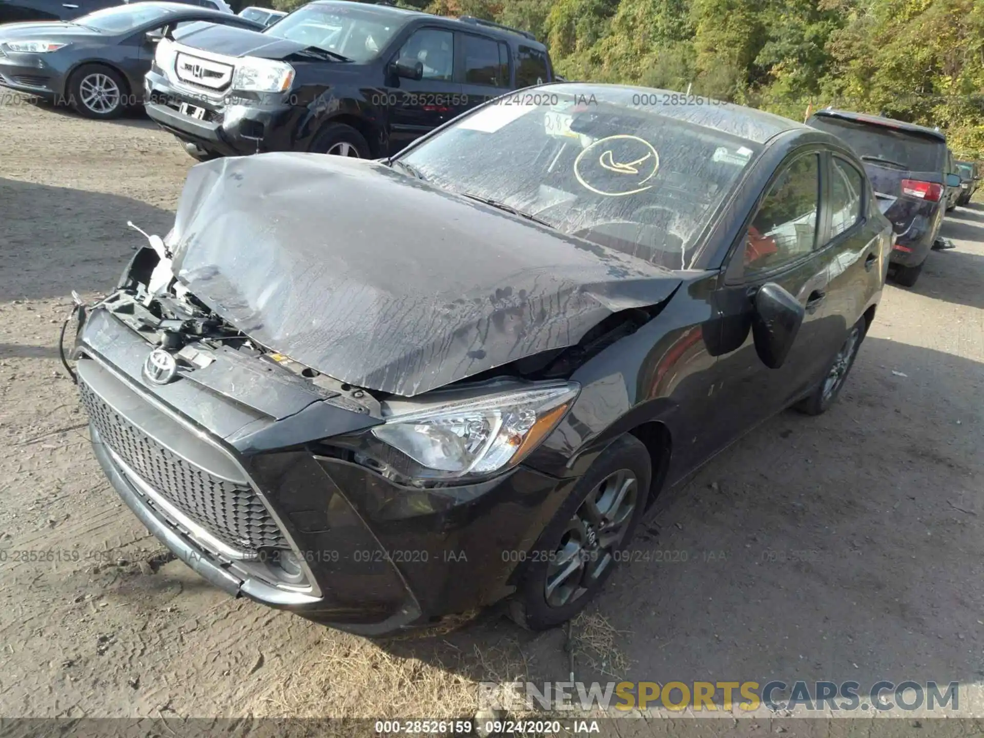 2 Photograph of a damaged car 3MYDLBYV2KY523020 TOYOTA YARIS SEDAN 2019