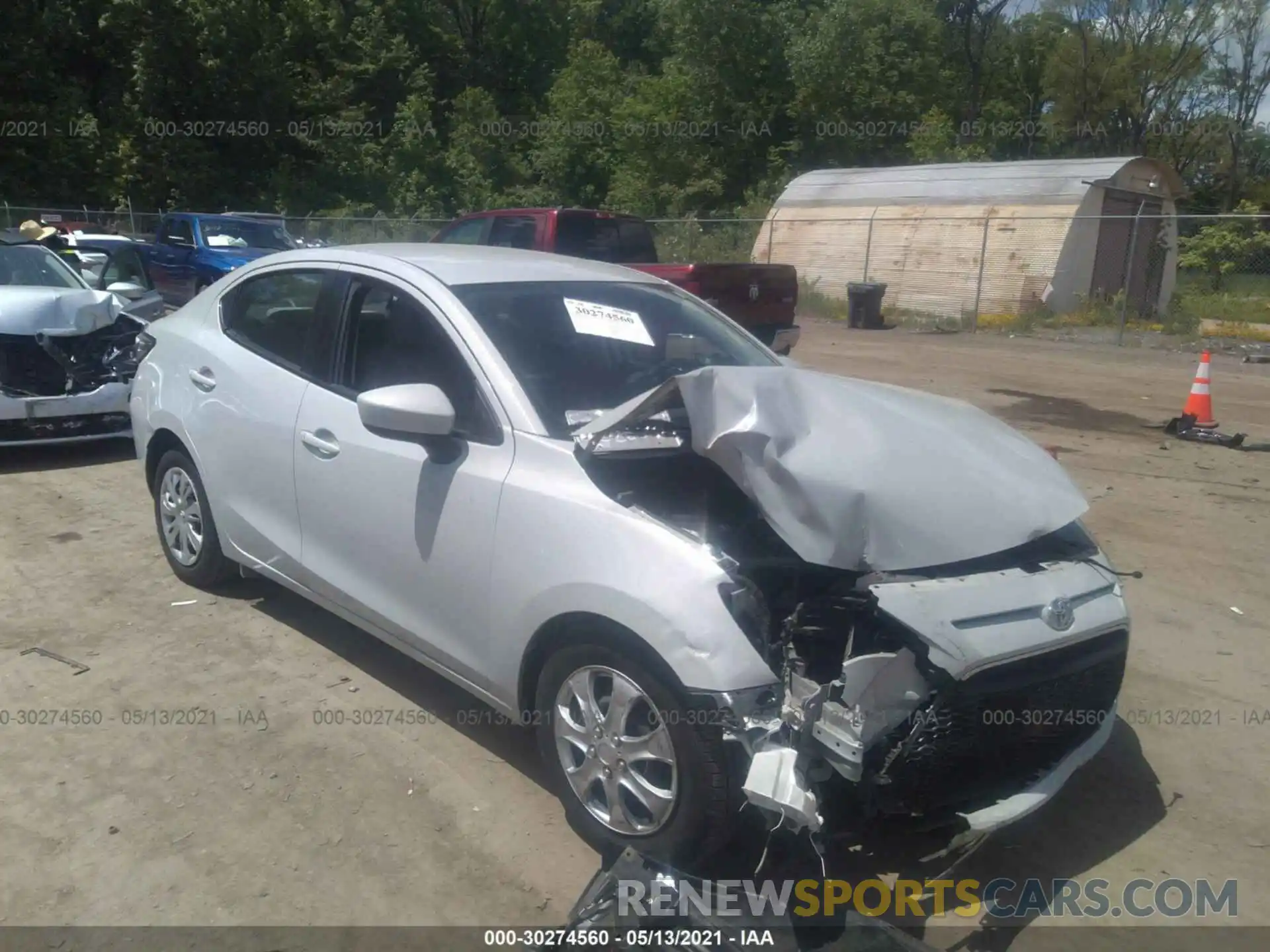 1 Photograph of a damaged car 3MYDLBYV2KY524426 TOYOTA YARIS SEDAN 2019