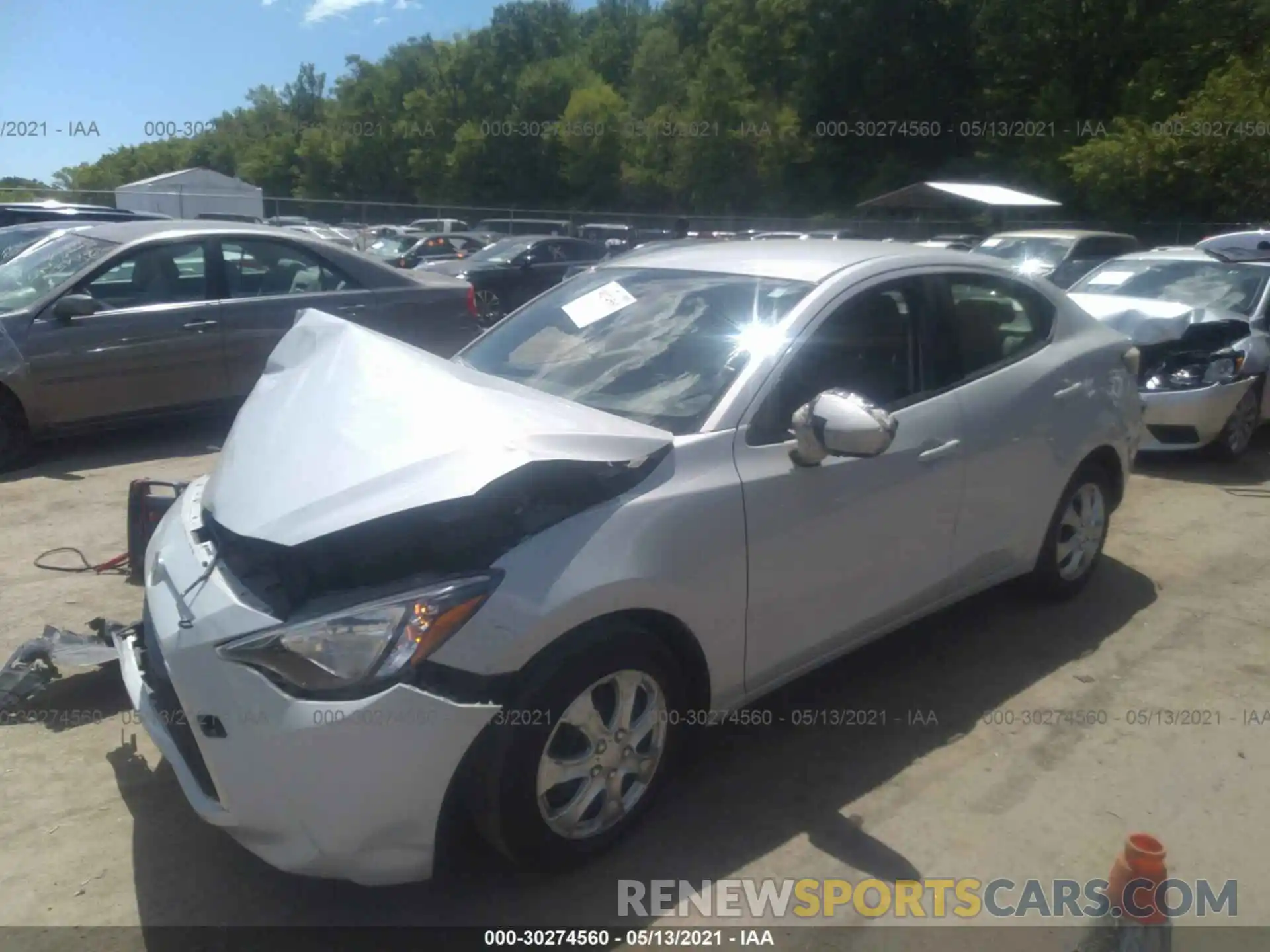 2 Photograph of a damaged car 3MYDLBYV2KY524426 TOYOTA YARIS SEDAN 2019