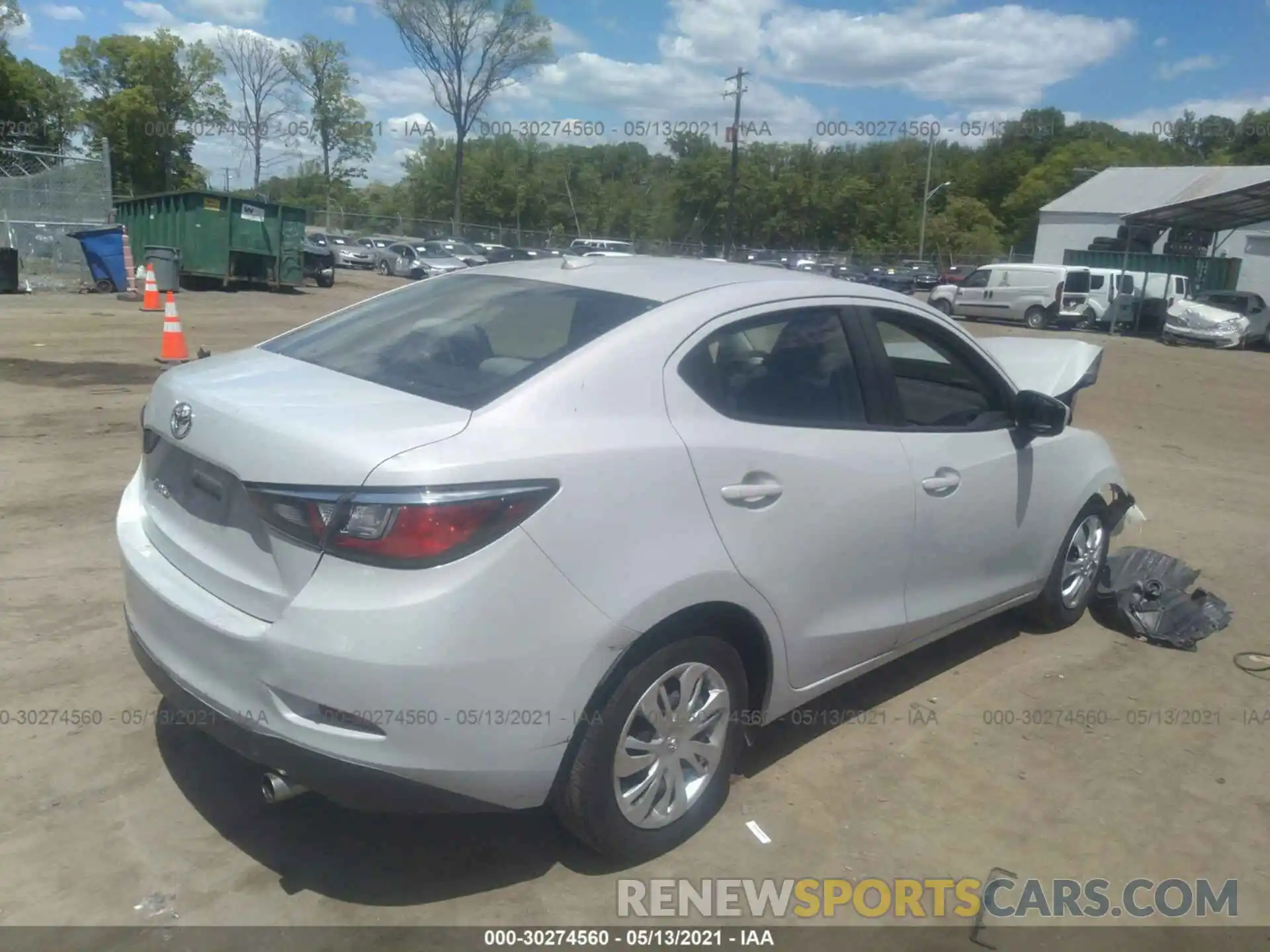 4 Photograph of a damaged car 3MYDLBYV2KY524426 TOYOTA YARIS SEDAN 2019