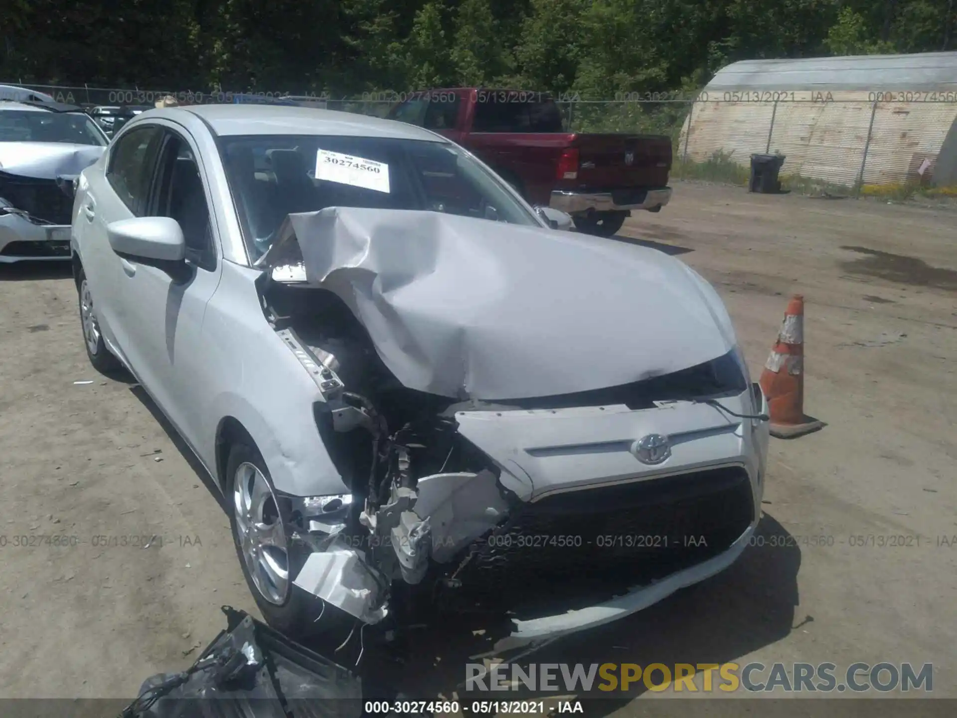 6 Photograph of a damaged car 3MYDLBYV2KY524426 TOYOTA YARIS SEDAN 2019