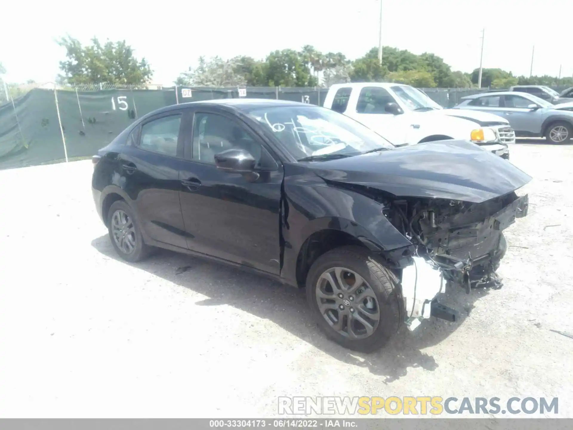 1 Photograph of a damaged car 3MYDLBYV2KY524572 TOYOTA YARIS SEDAN 2019