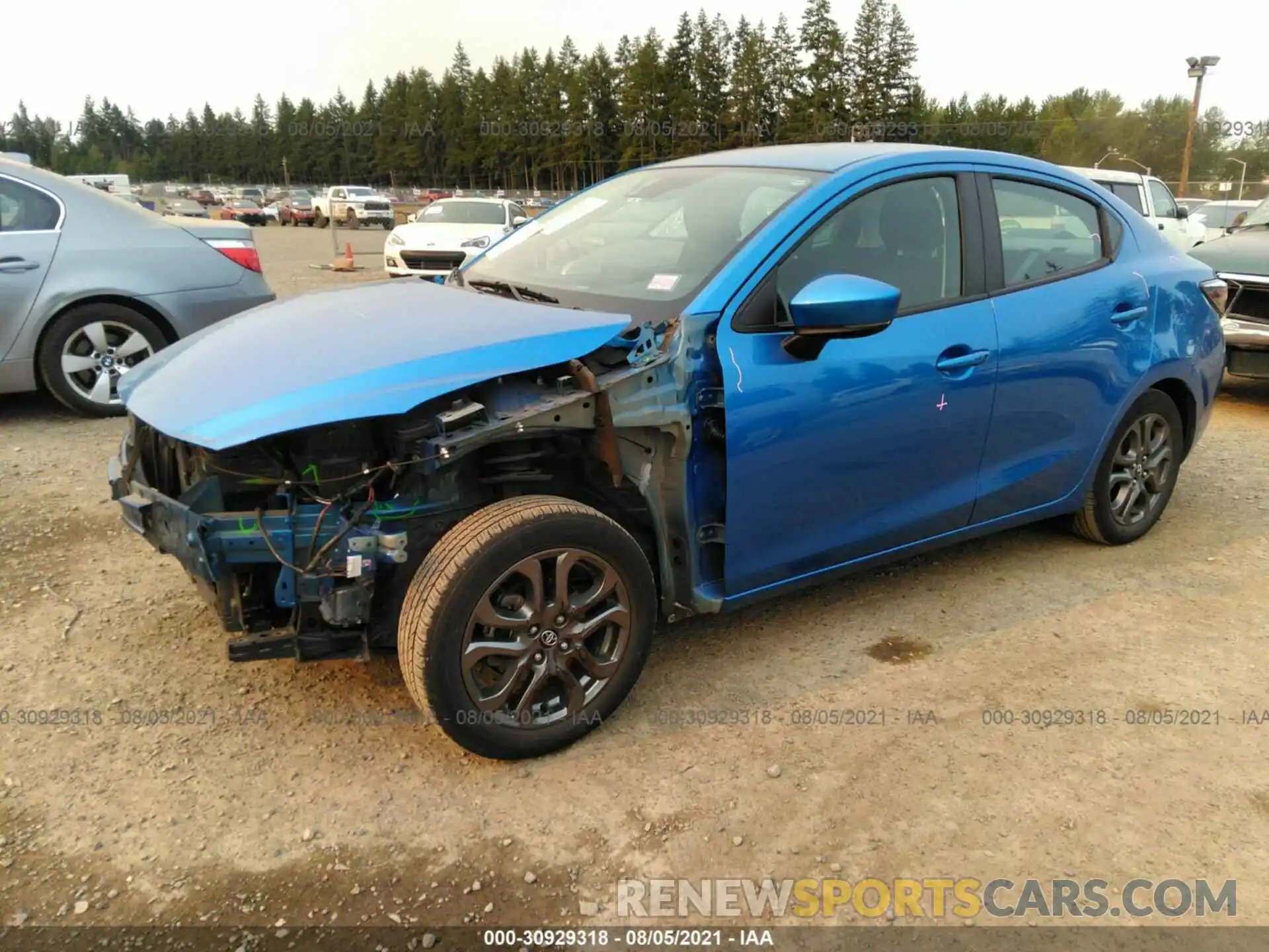 2 Photograph of a damaged car 3MYDLBYV2KY525141 TOYOTA YARIS SEDAN 2019