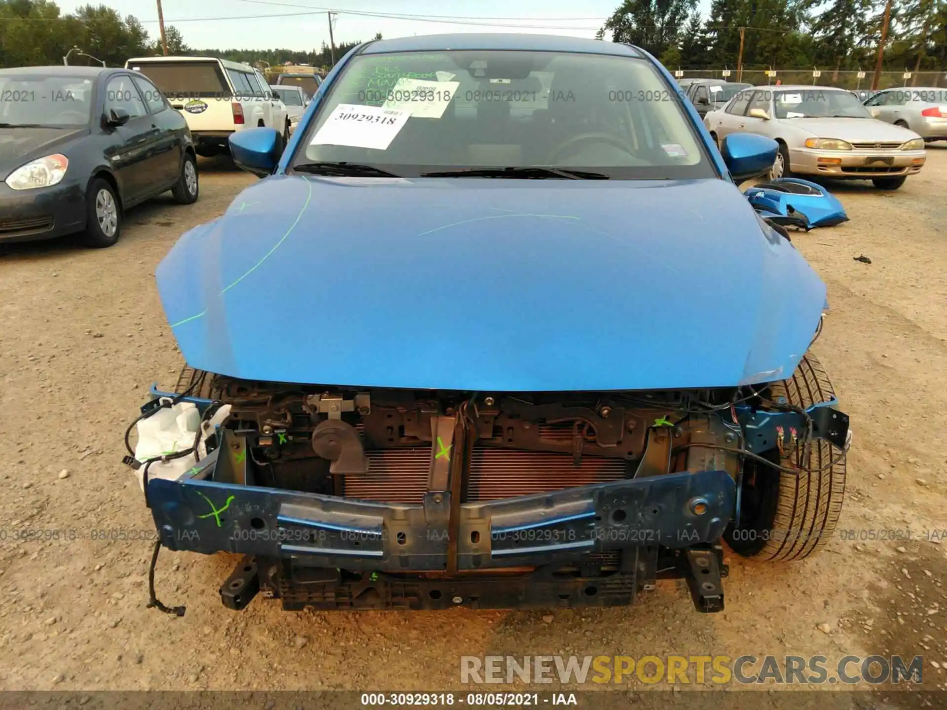 6 Photograph of a damaged car 3MYDLBYV2KY525141 TOYOTA YARIS SEDAN 2019