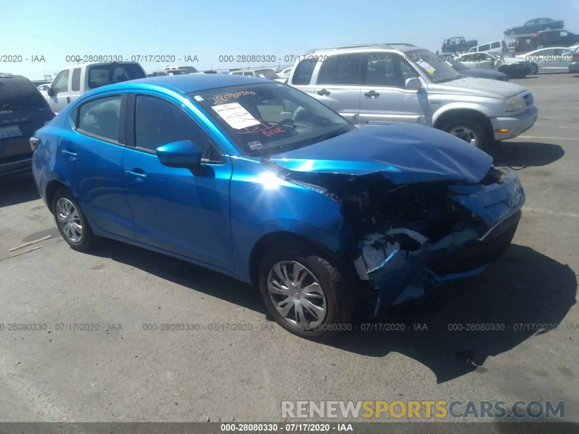 1 Photograph of a damaged car 3MYDLBYV2KY525219 TOYOTA YARIS SEDAN 2019