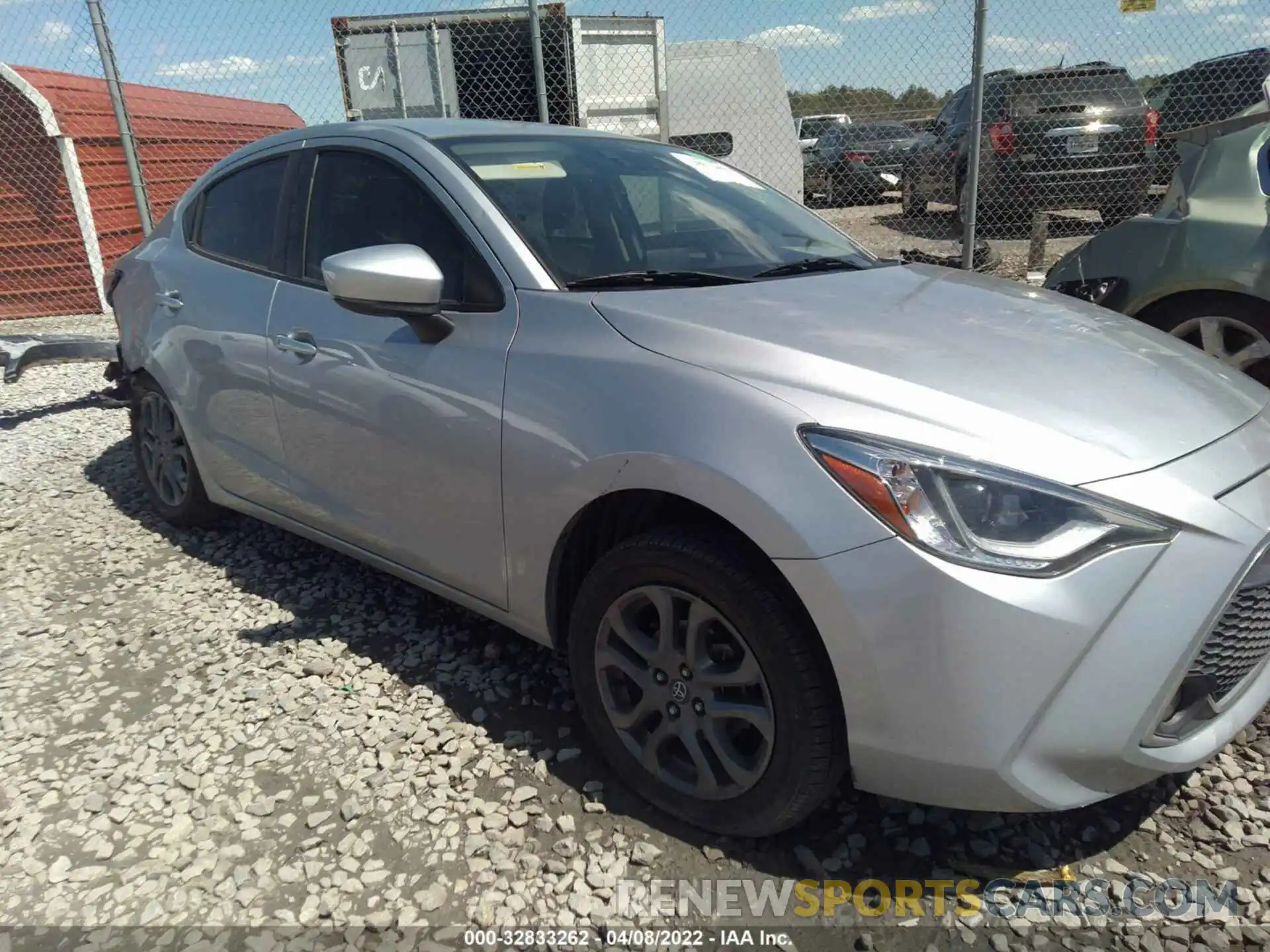 1 Photograph of a damaged car 3MYDLBYV2KY527603 TOYOTA YARIS SEDAN 2019