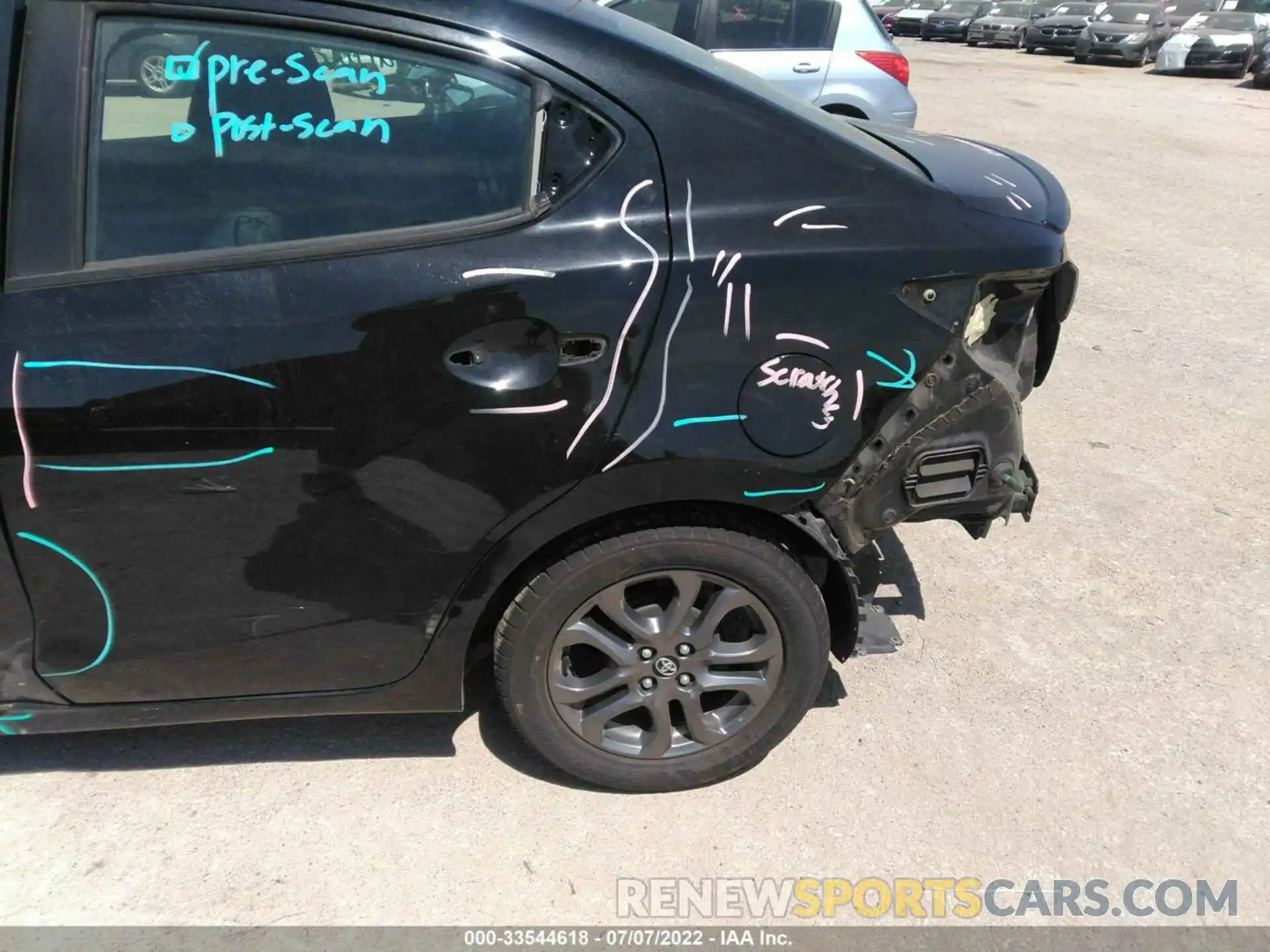 13 Photograph of a damaged car 3MYDLBYV2KY528637 TOYOTA YARIS SEDAN 2019