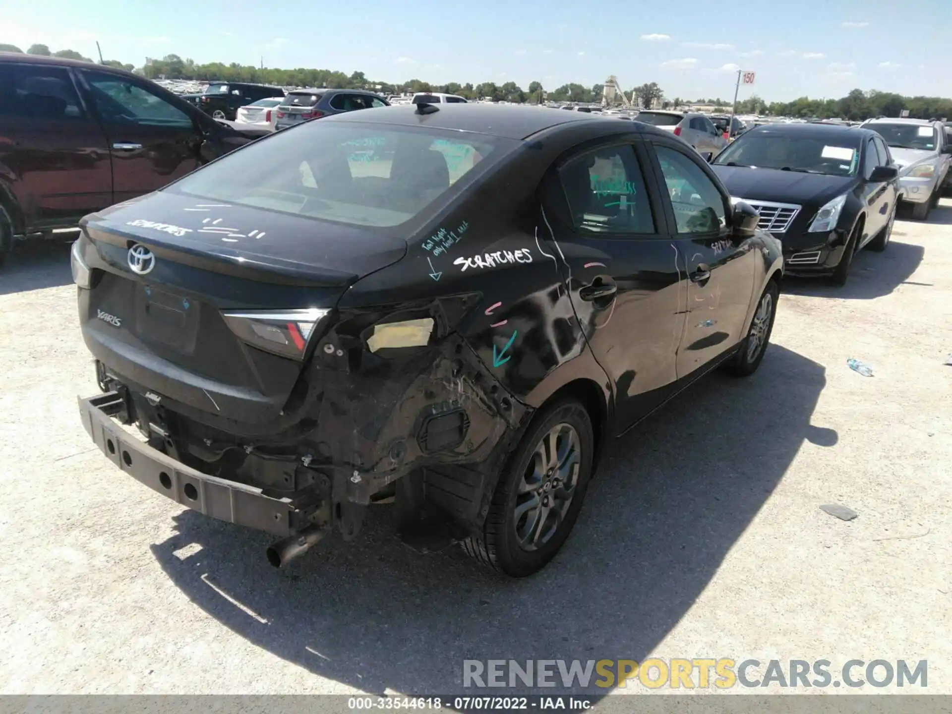 4 Photograph of a damaged car 3MYDLBYV2KY528637 TOYOTA YARIS SEDAN 2019