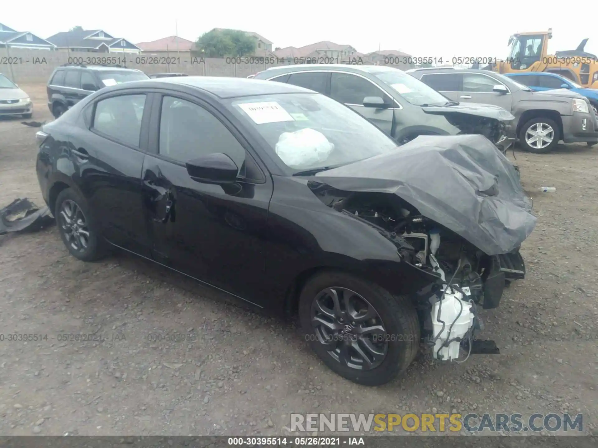 1 Photograph of a damaged car 3MYDLBYV3KY501334 TOYOTA YARIS SEDAN 2019