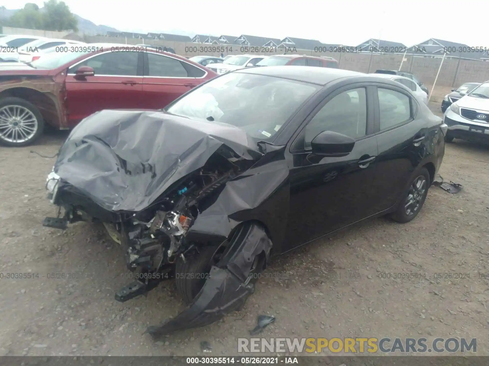 2 Photograph of a damaged car 3MYDLBYV3KY501334 TOYOTA YARIS SEDAN 2019