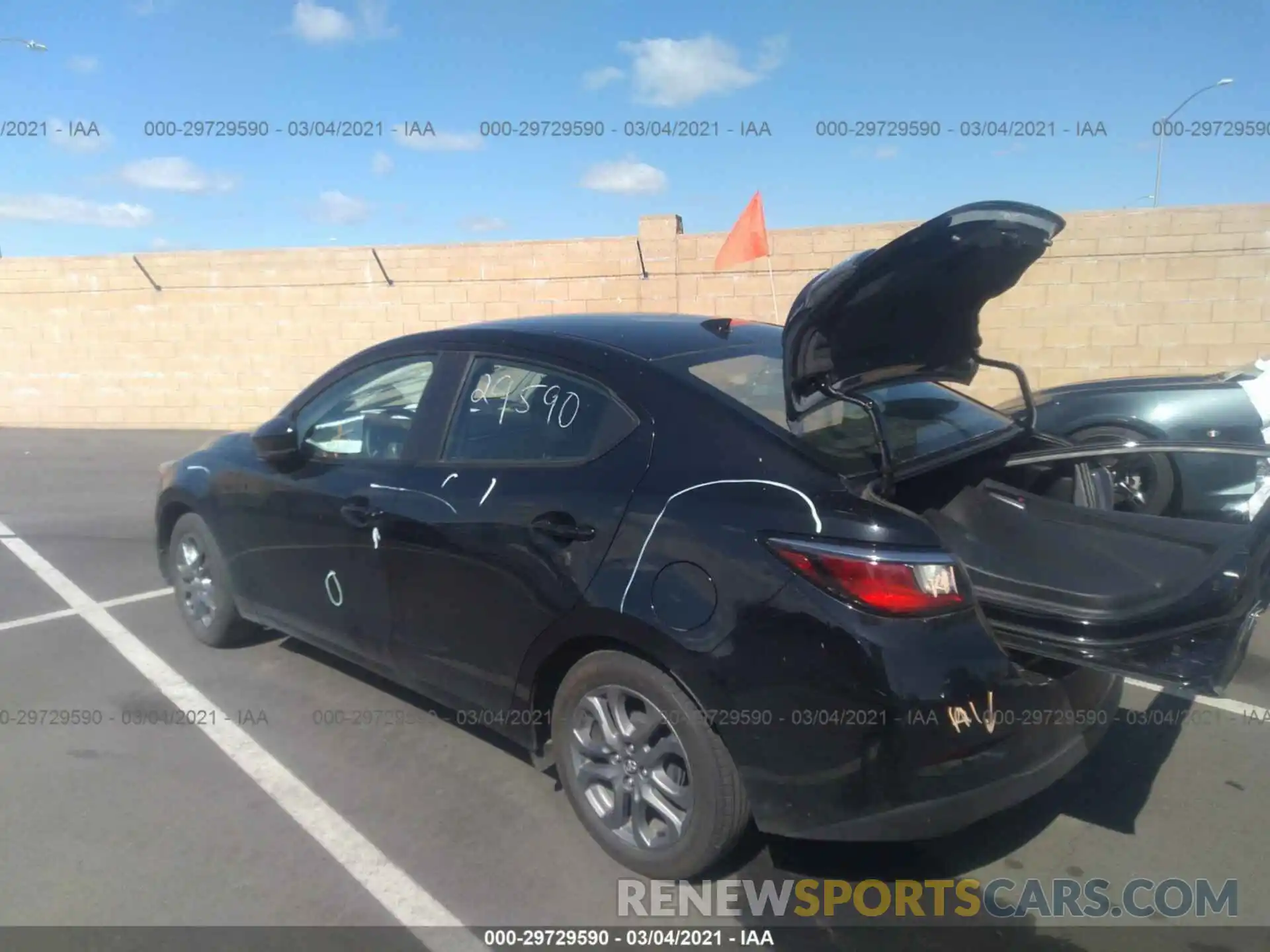 3 Photograph of a damaged car 3MYDLBYV3KY503455 TOYOTA YARIS SEDAN 2019