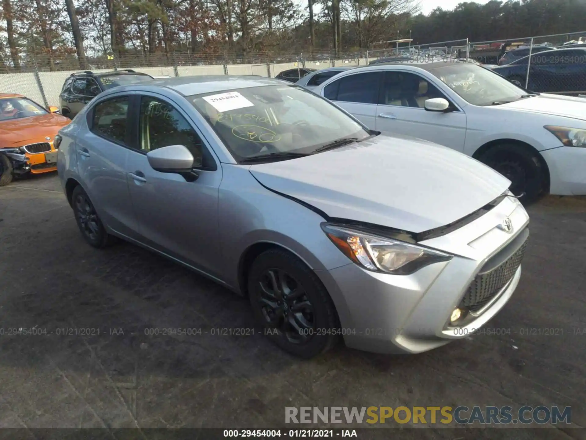 1 Photograph of a damaged car 3MYDLBYV3KY503858 TOYOTA YARIS SEDAN 2019