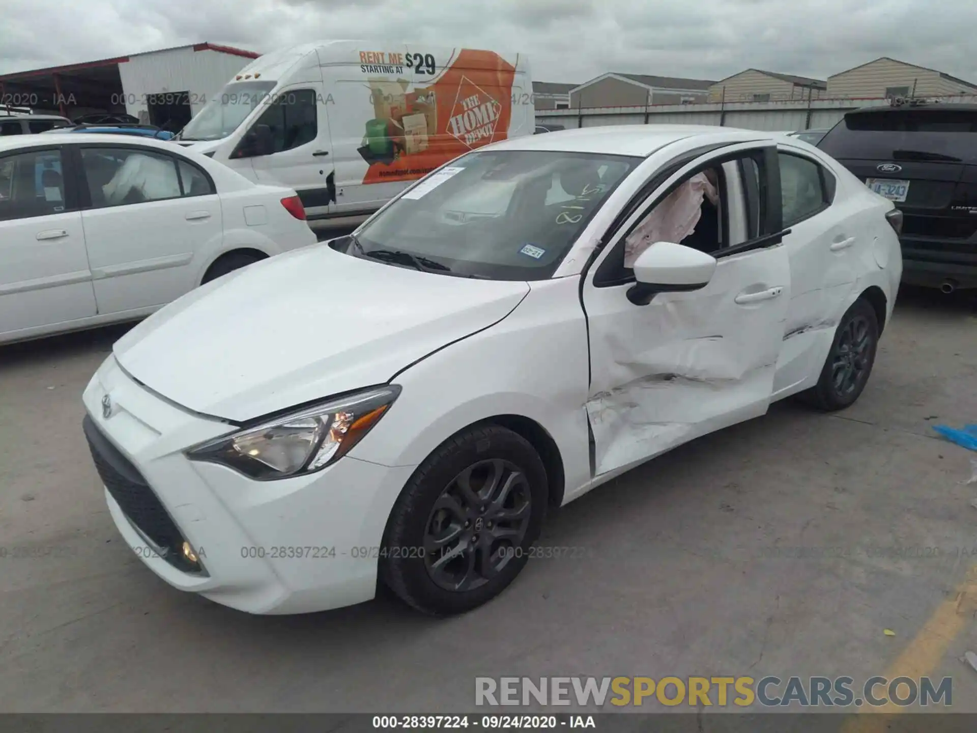 2 Photograph of a damaged car 3MYDLBYV3KY503889 TOYOTA YARIS SEDAN 2019