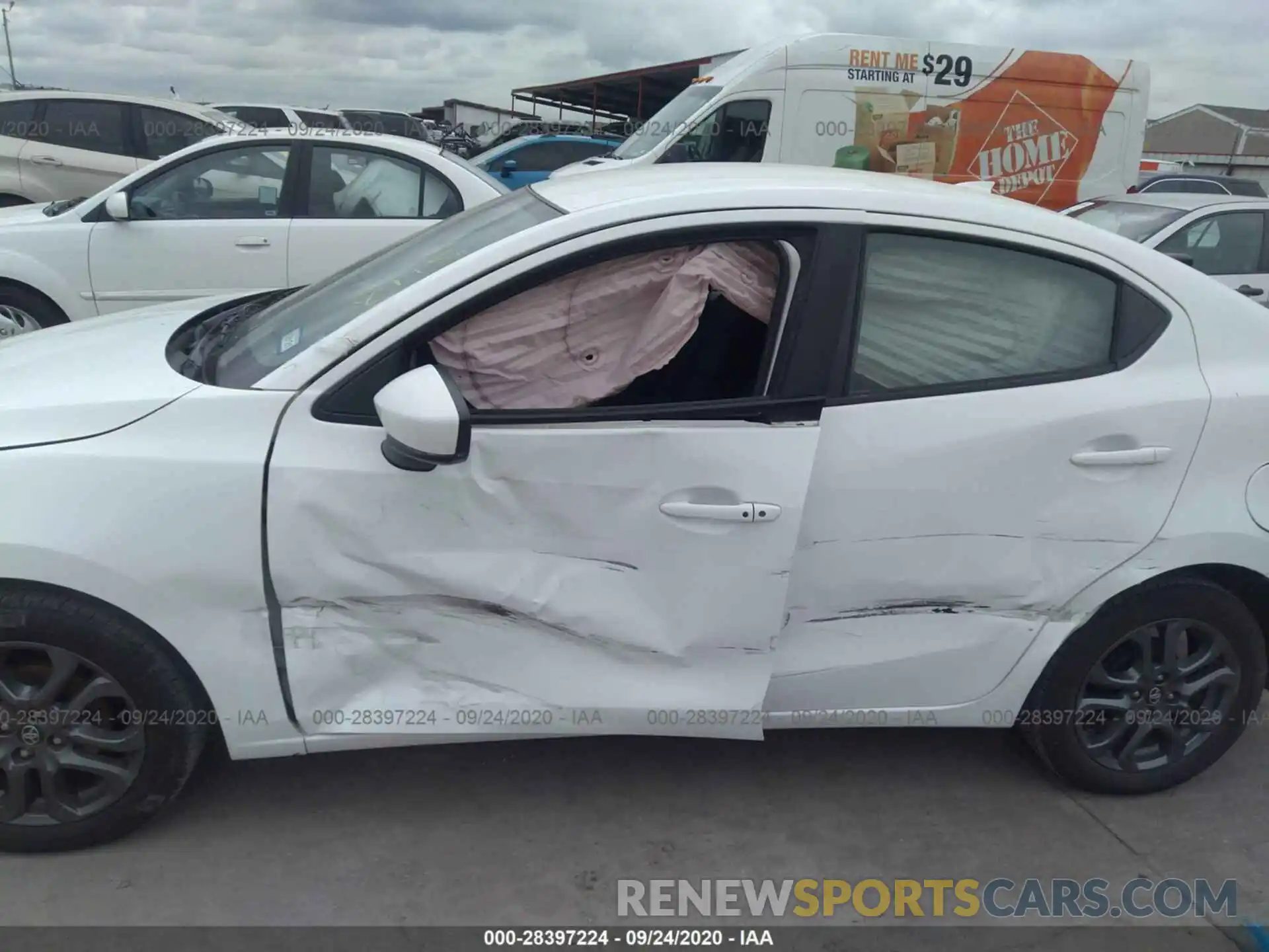 6 Photograph of a damaged car 3MYDLBYV3KY503889 TOYOTA YARIS SEDAN 2019