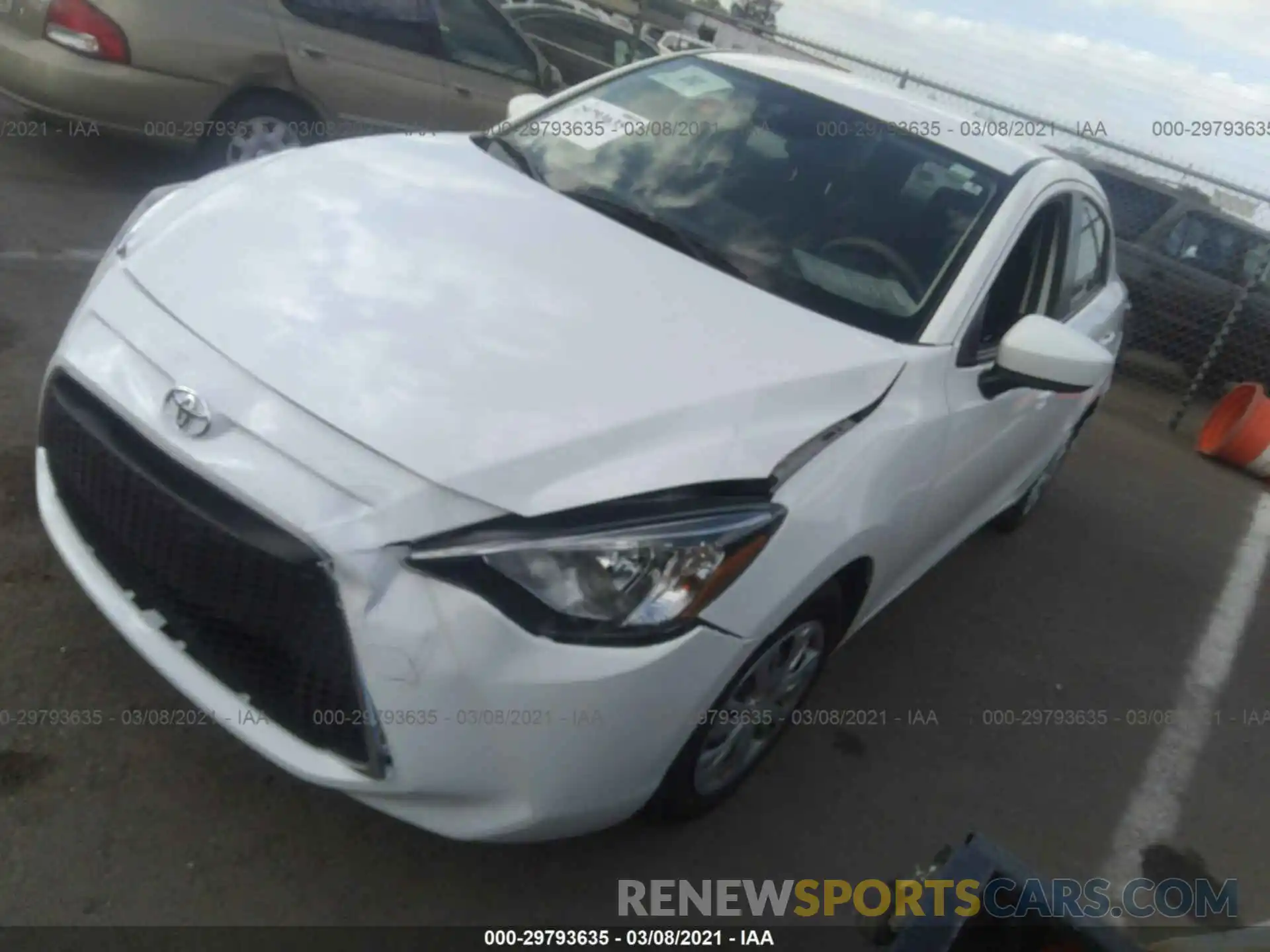 2 Photograph of a damaged car 3MYDLBYV3KY504413 TOYOTA YARIS SEDAN 2019