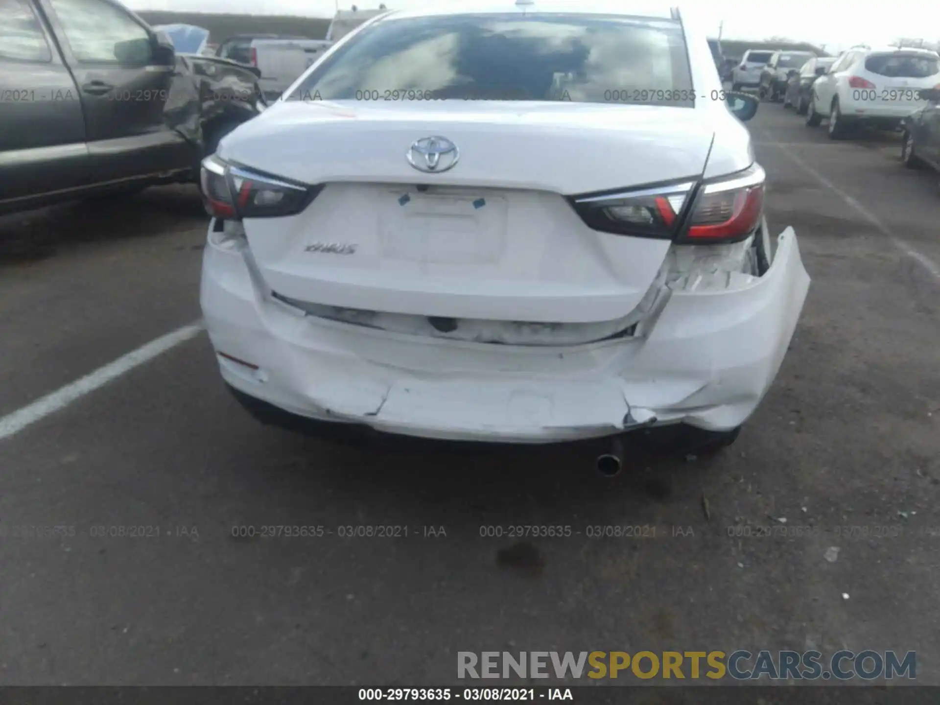 6 Photograph of a damaged car 3MYDLBYV3KY504413 TOYOTA YARIS SEDAN 2019