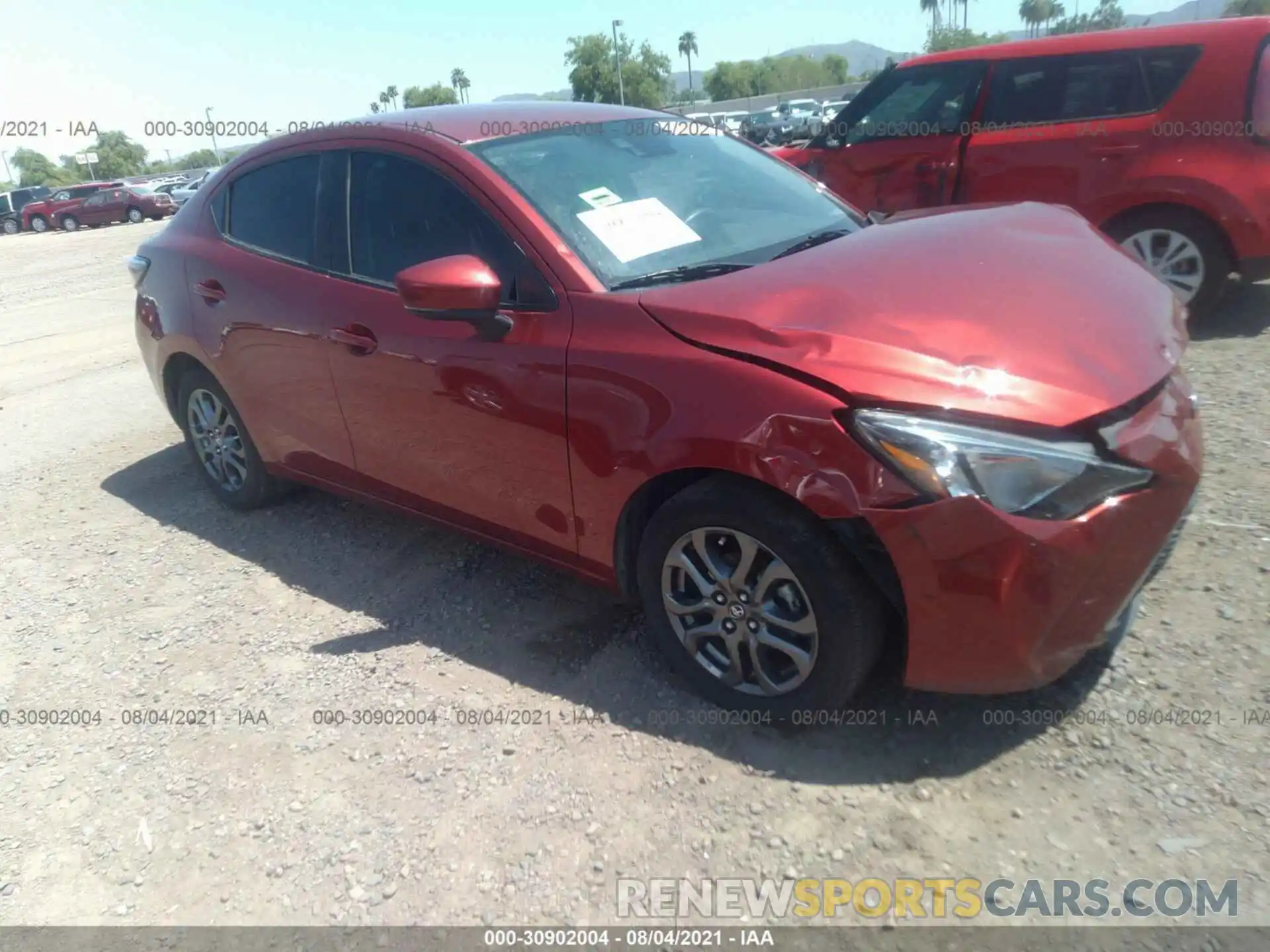 1 Photograph of a damaged car 3MYDLBYV3KY504699 TOYOTA YARIS SEDAN 2019