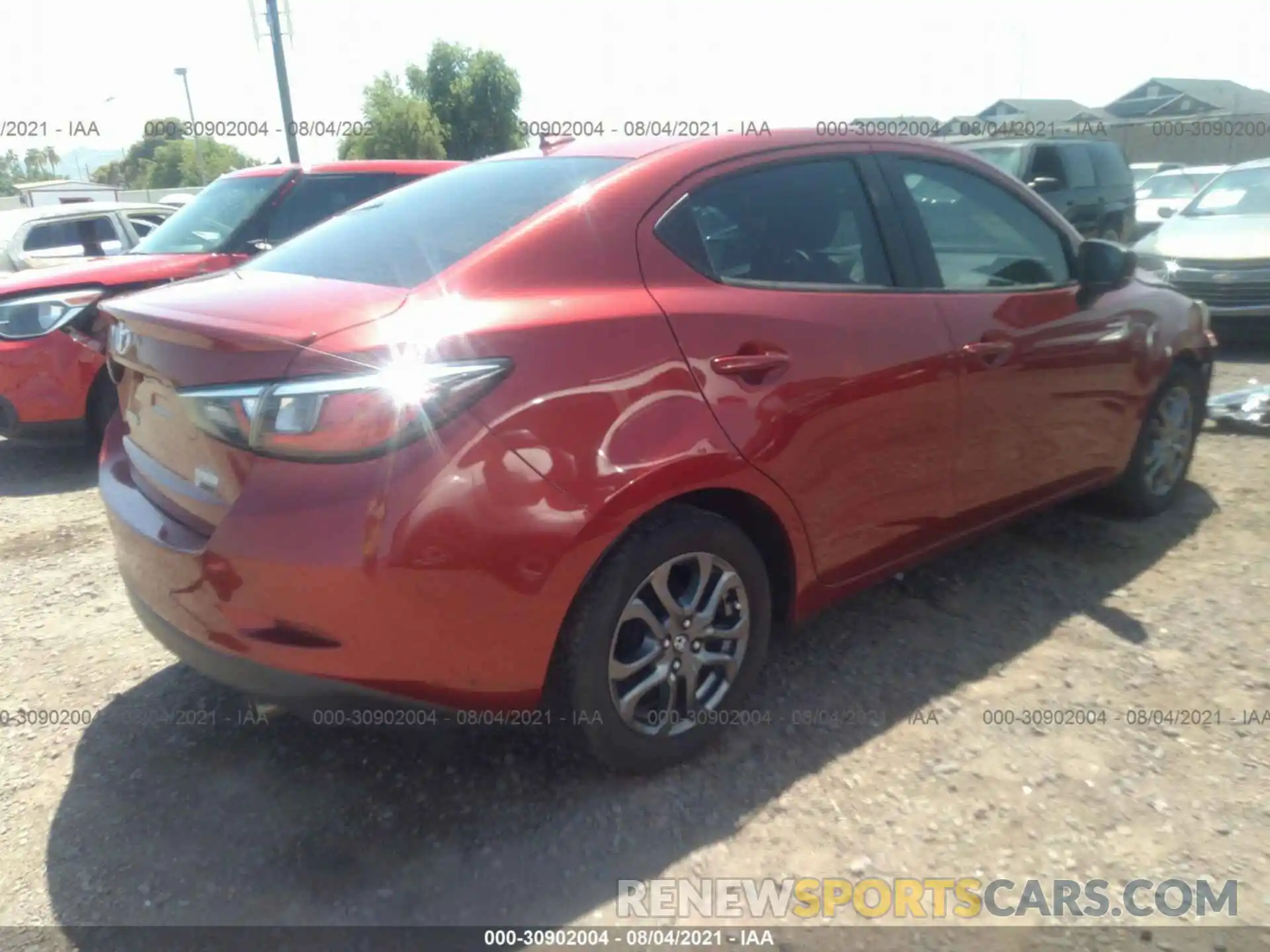 4 Photograph of a damaged car 3MYDLBYV3KY504699 TOYOTA YARIS SEDAN 2019