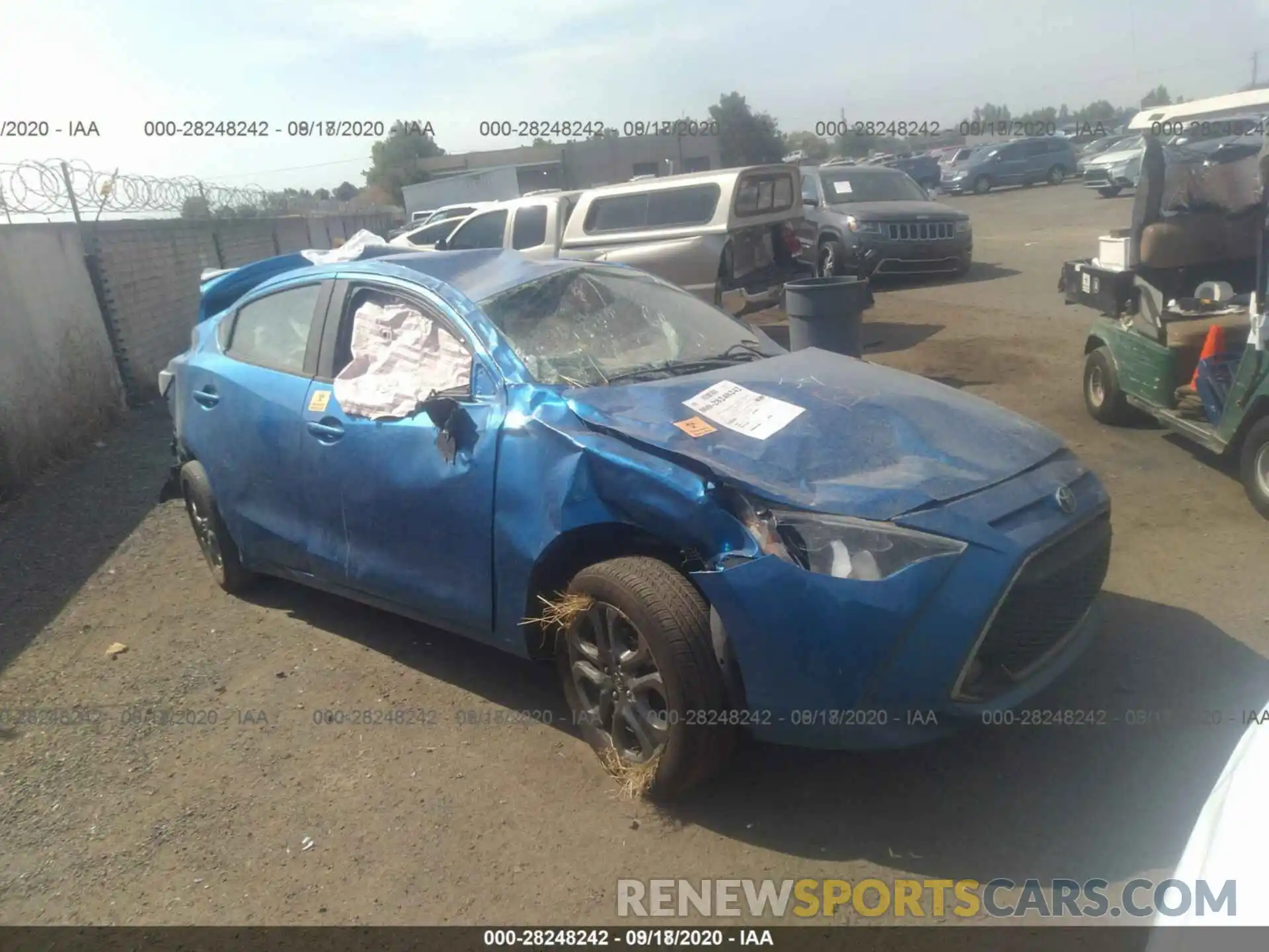 12 Photograph of a damaged car 3MYDLBYV3KY505688 TOYOTA YARIS SEDAN 2019