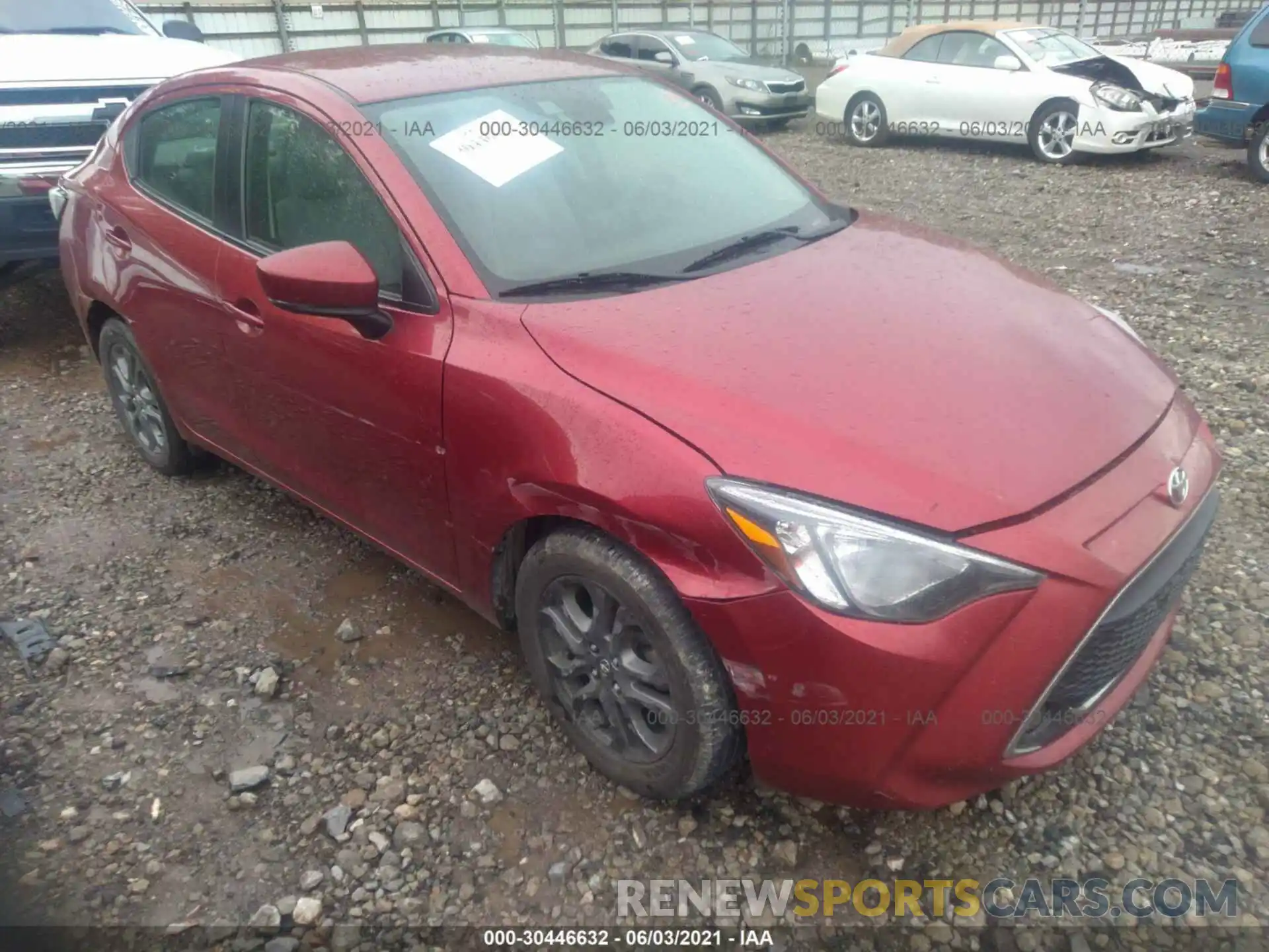 1 Photograph of a damaged car 3MYDLBYV3KY508607 TOYOTA YARIS SEDAN 2019