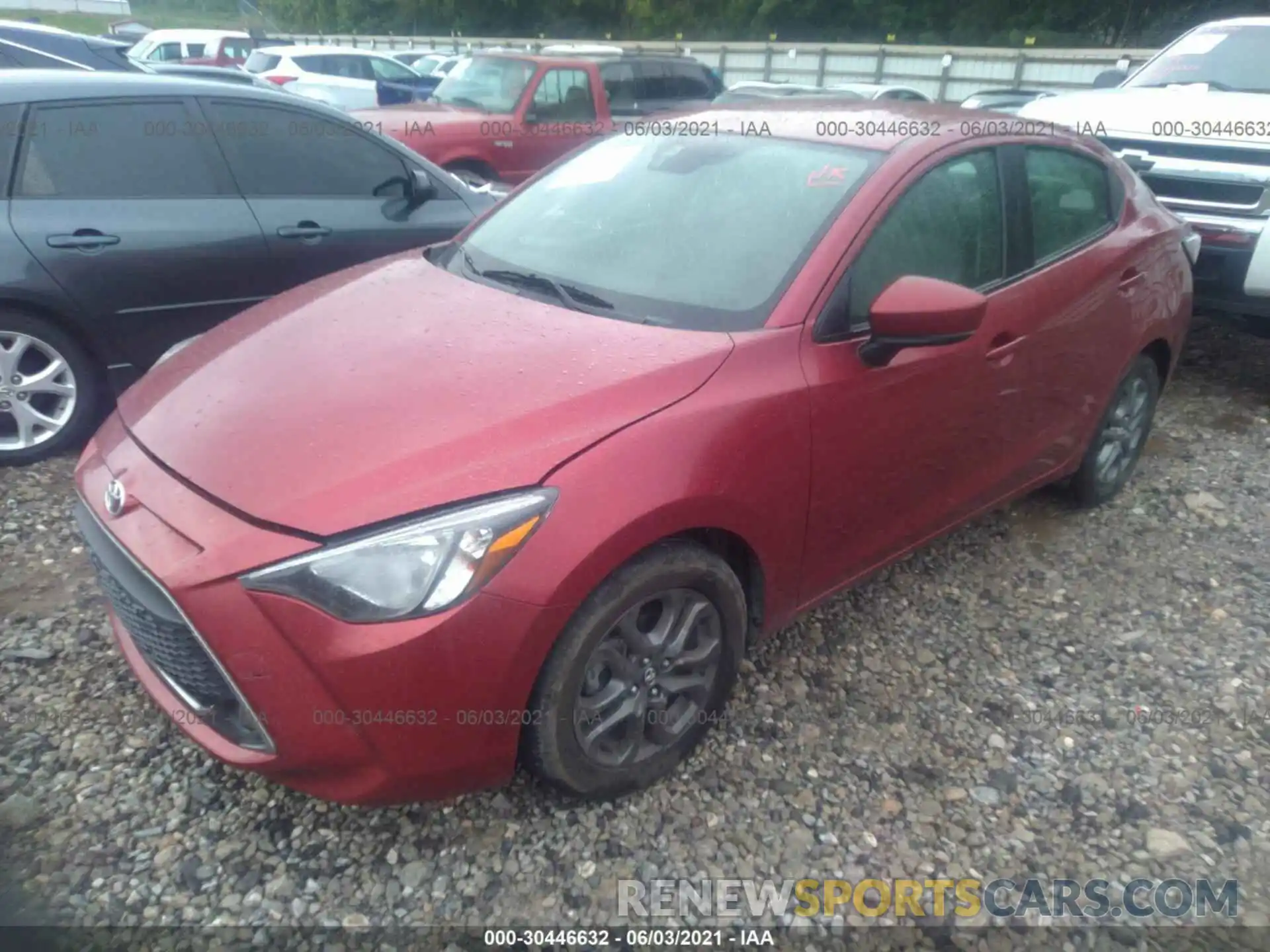 2 Photograph of a damaged car 3MYDLBYV3KY508607 TOYOTA YARIS SEDAN 2019